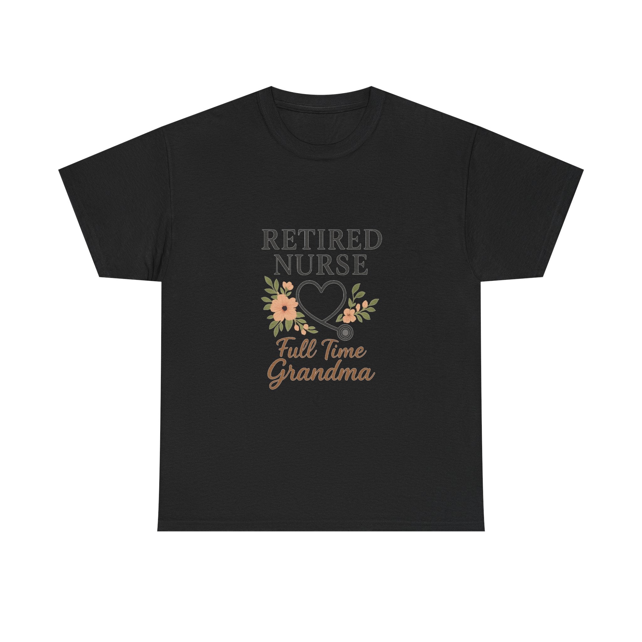 Retired Nurse Full Time Grandma T-Shirt | Gift for Grandma | Graphic Tee