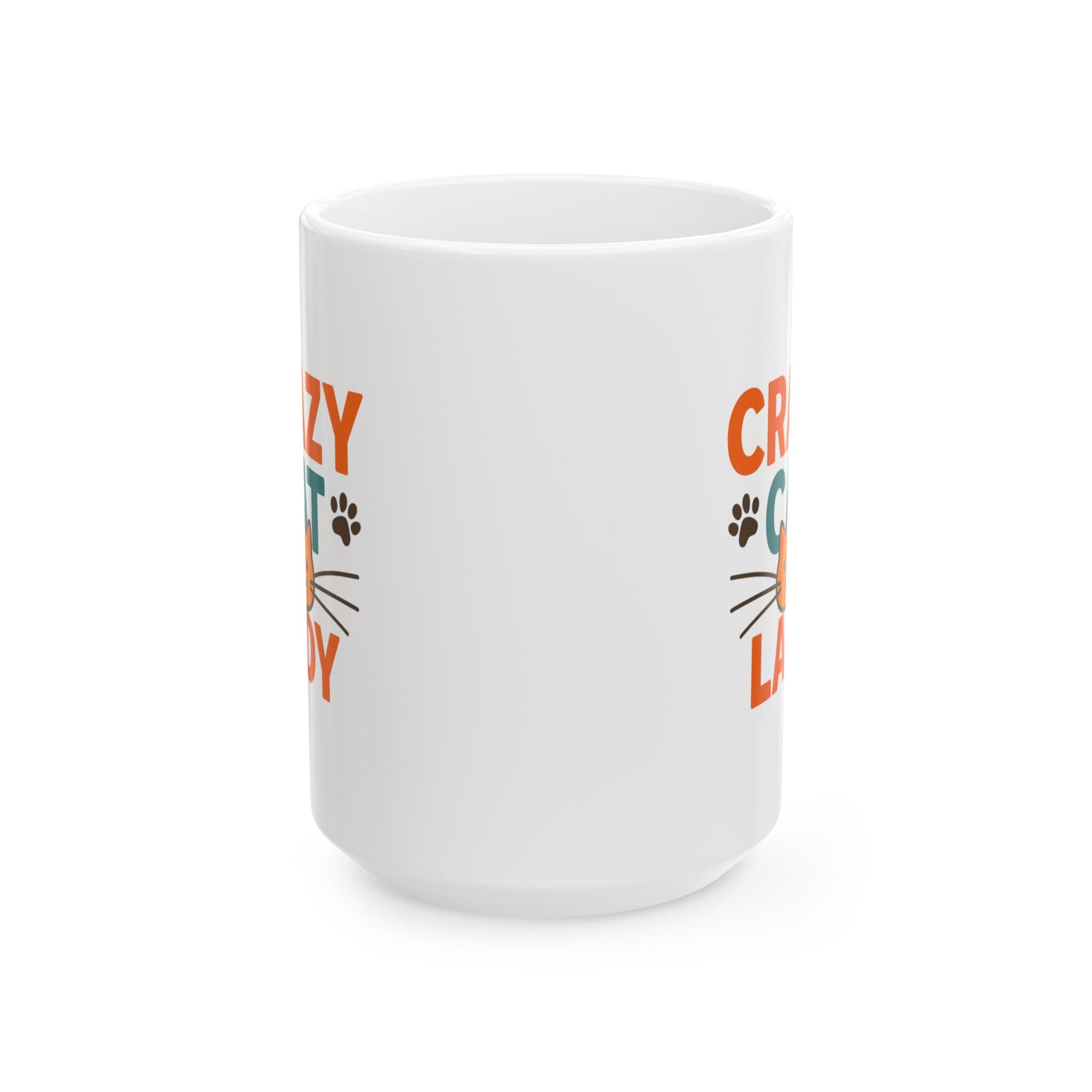 Crazy Cat Lady And Proud Coffee Mug | Funny Cat Gift | Ceramic Mug
