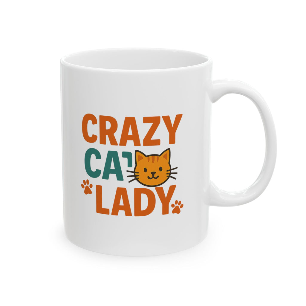 Crazy Cat Lady Fully Operational Coffee Mug | Cat Humor Gift | Ceramic Mug
