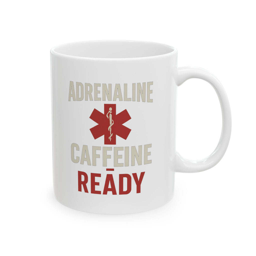 Paramedic Adrenaline And Caffeine Morning Coffee Mug | Unique Gift | Ceramic Mug