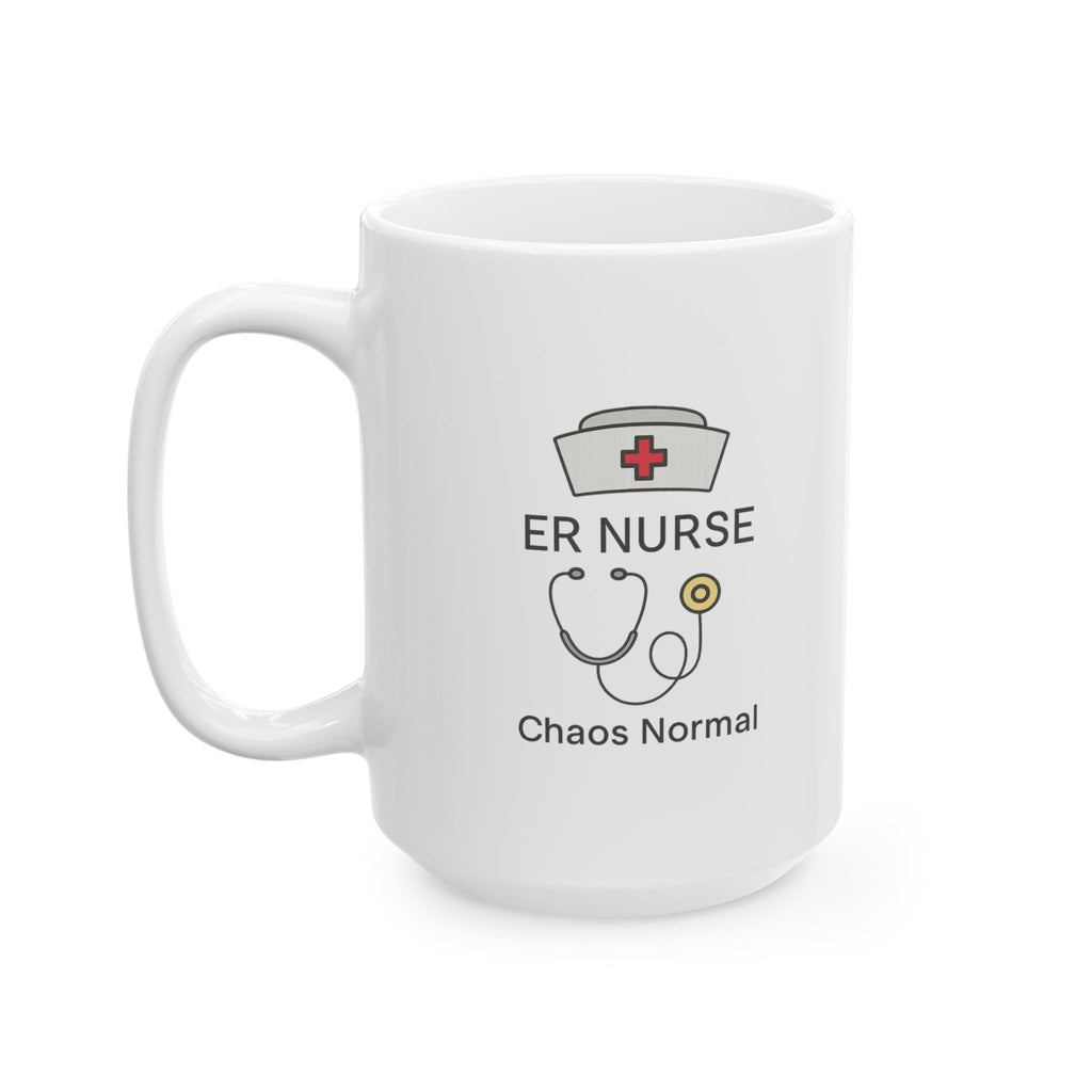 ER Nurse Chaos Is My Normal Coffee Mug | Emergency Nurse Gift | Ceramic Mug