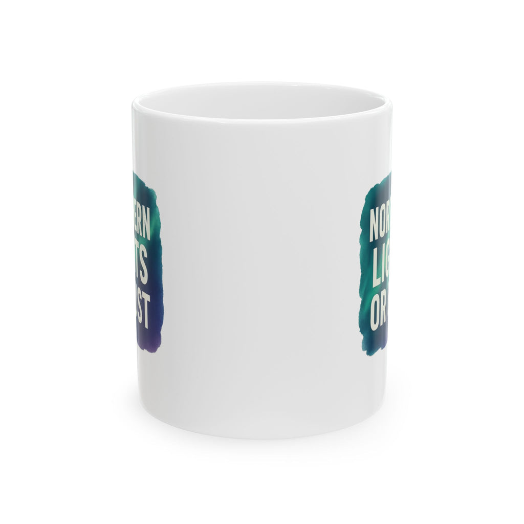 Iceland Addict Northern Lights Or Bust Coffee Mug | Unique Gift | Ceramic Mug