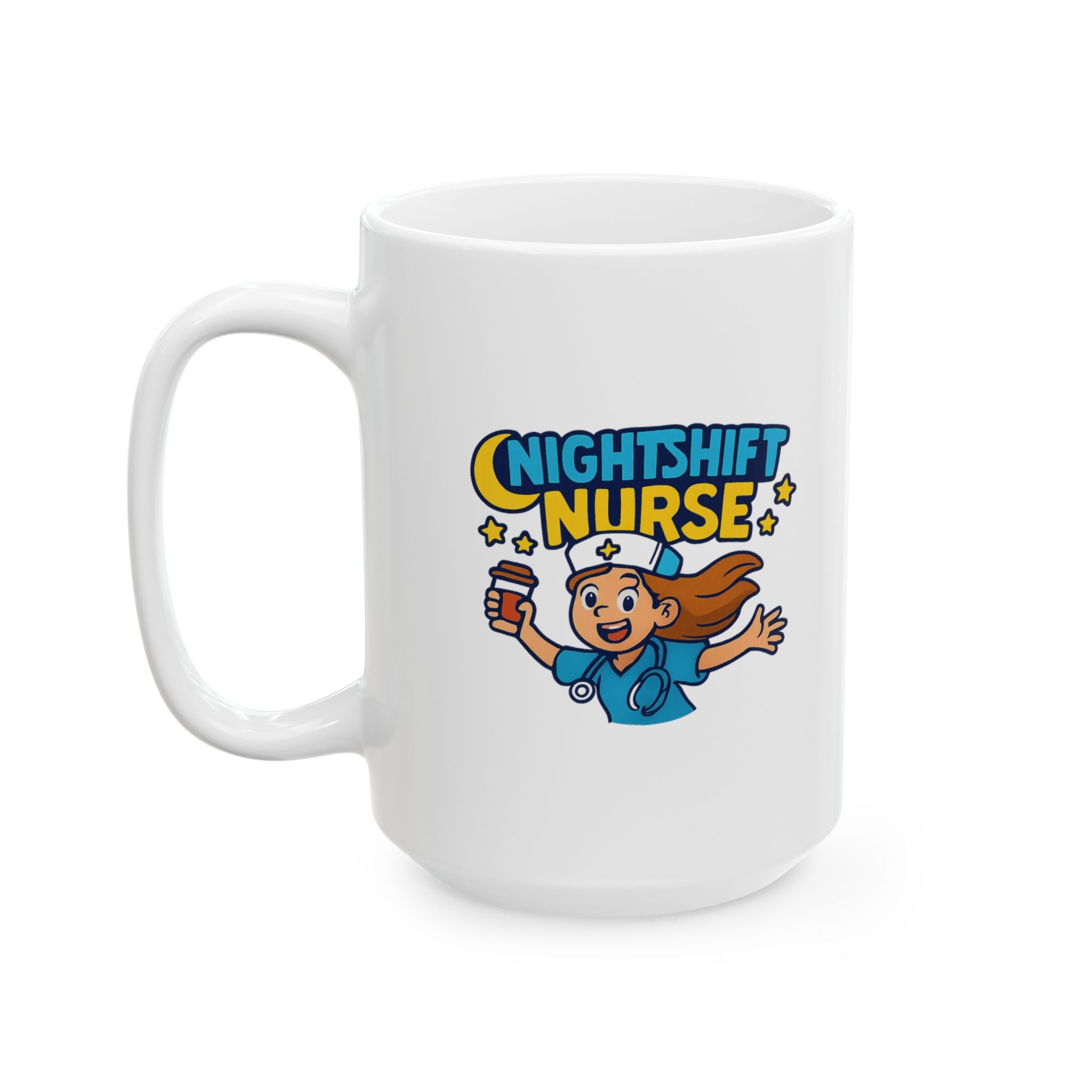 Surviving Night Shift One Coffee At A Time Coffee Mug | Nurse Gift | Ceramic Mug