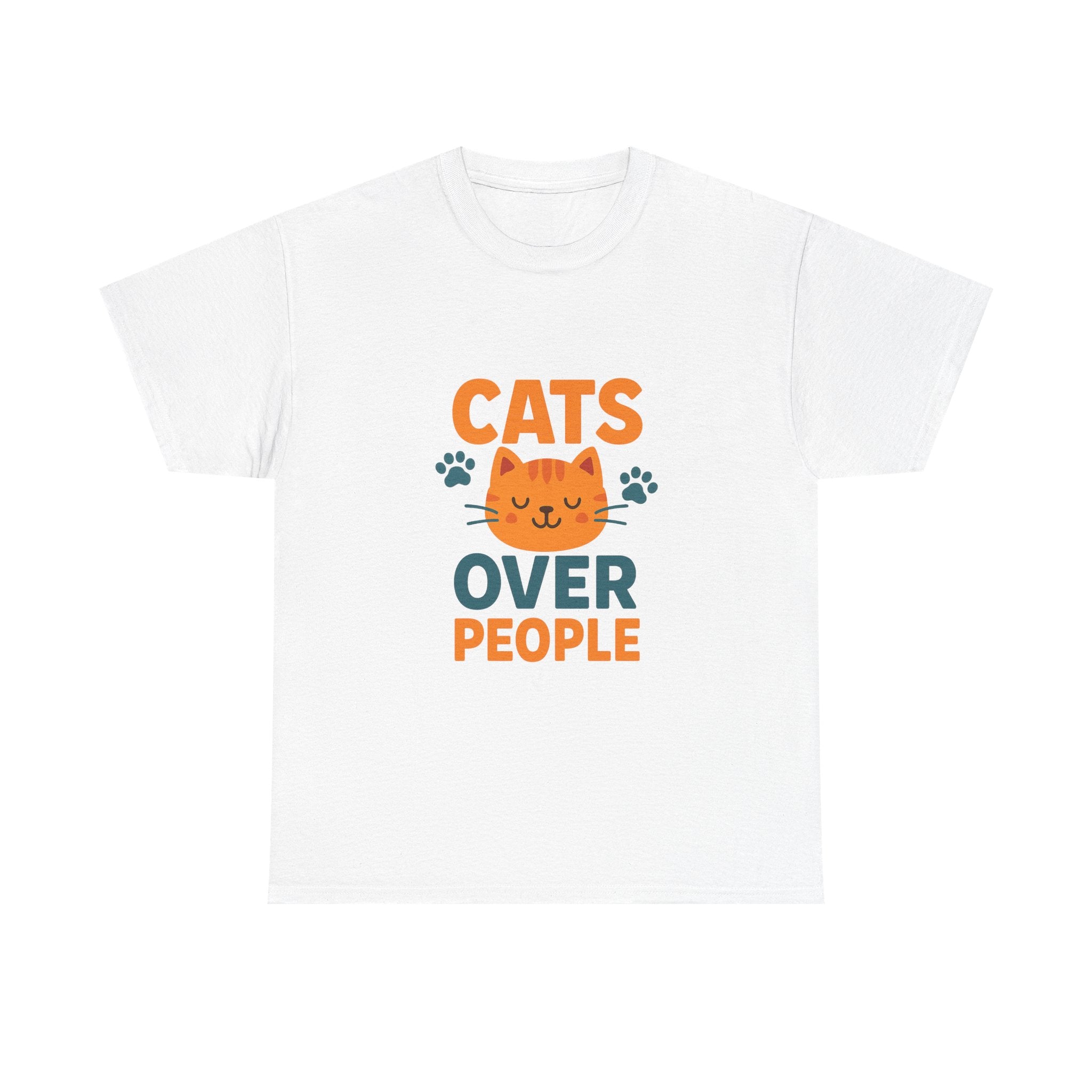 People Are Fine But Cats Are Better T-Shirt | Funny Cat Gift | Graphic Tee