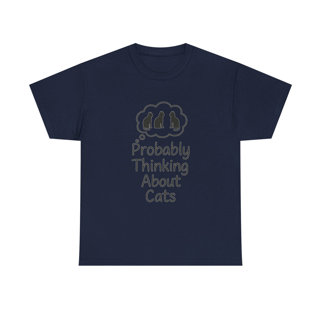 Probably Thinking About Cats Introvert T-Shirt | Cat Lover Gift | Graphic Tee