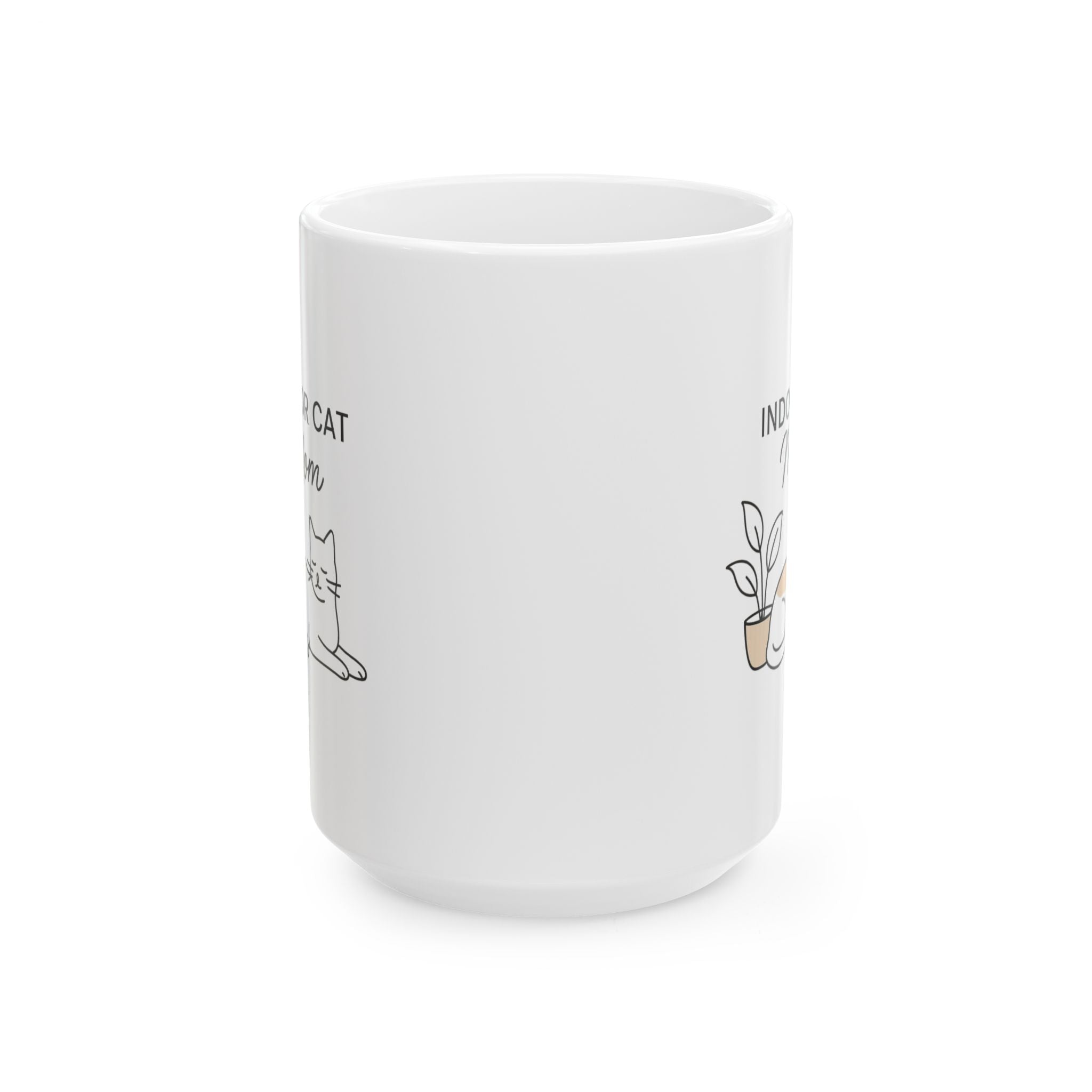 Proud Indoor Cat Parent Coffee Mug | Cat Lover Gift | Ceramic Mug