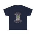 Vintage Gamer If It Needs Batteries I Beat It T-Shirt | Unique Gift | Graphic Tee