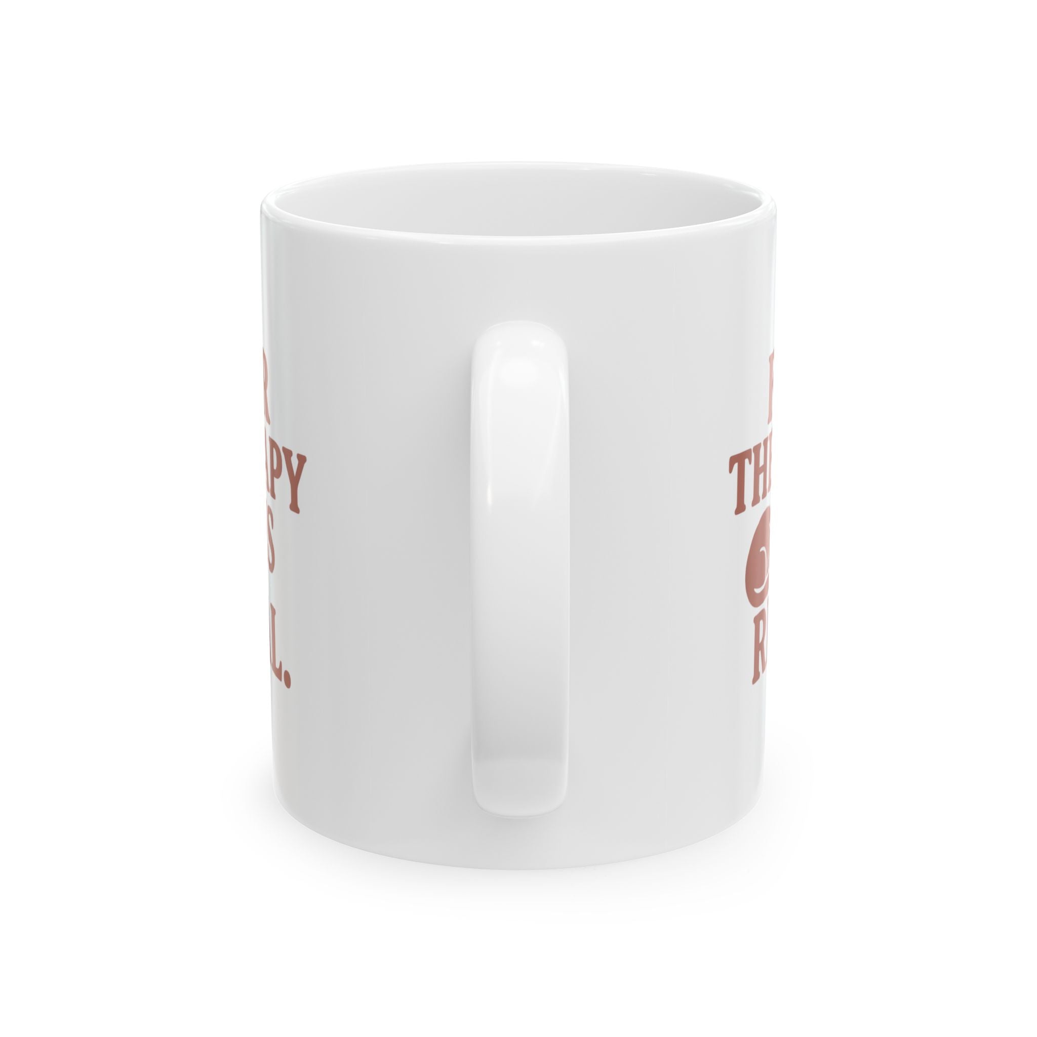 Cat Mom Fur Therapy Is Real Coffee Mug | Cat Lover Gift | Ceramic Mug