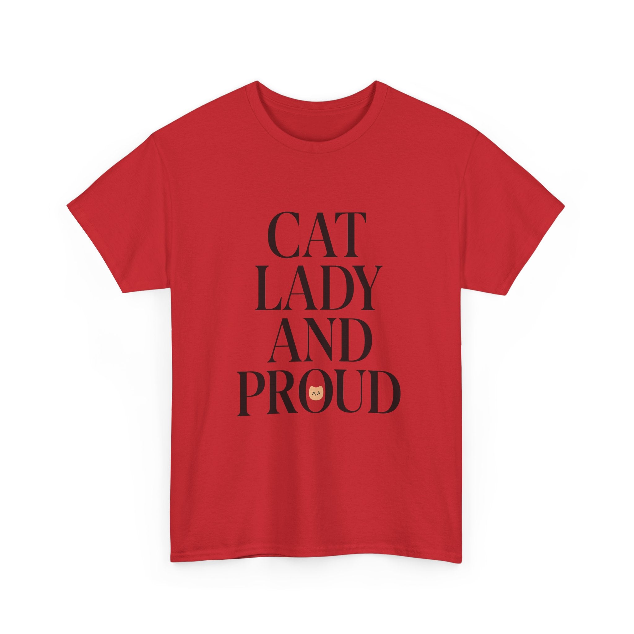Cat Lady and Proud T-Shirt | Cat Lover Gift | Graphic Tee