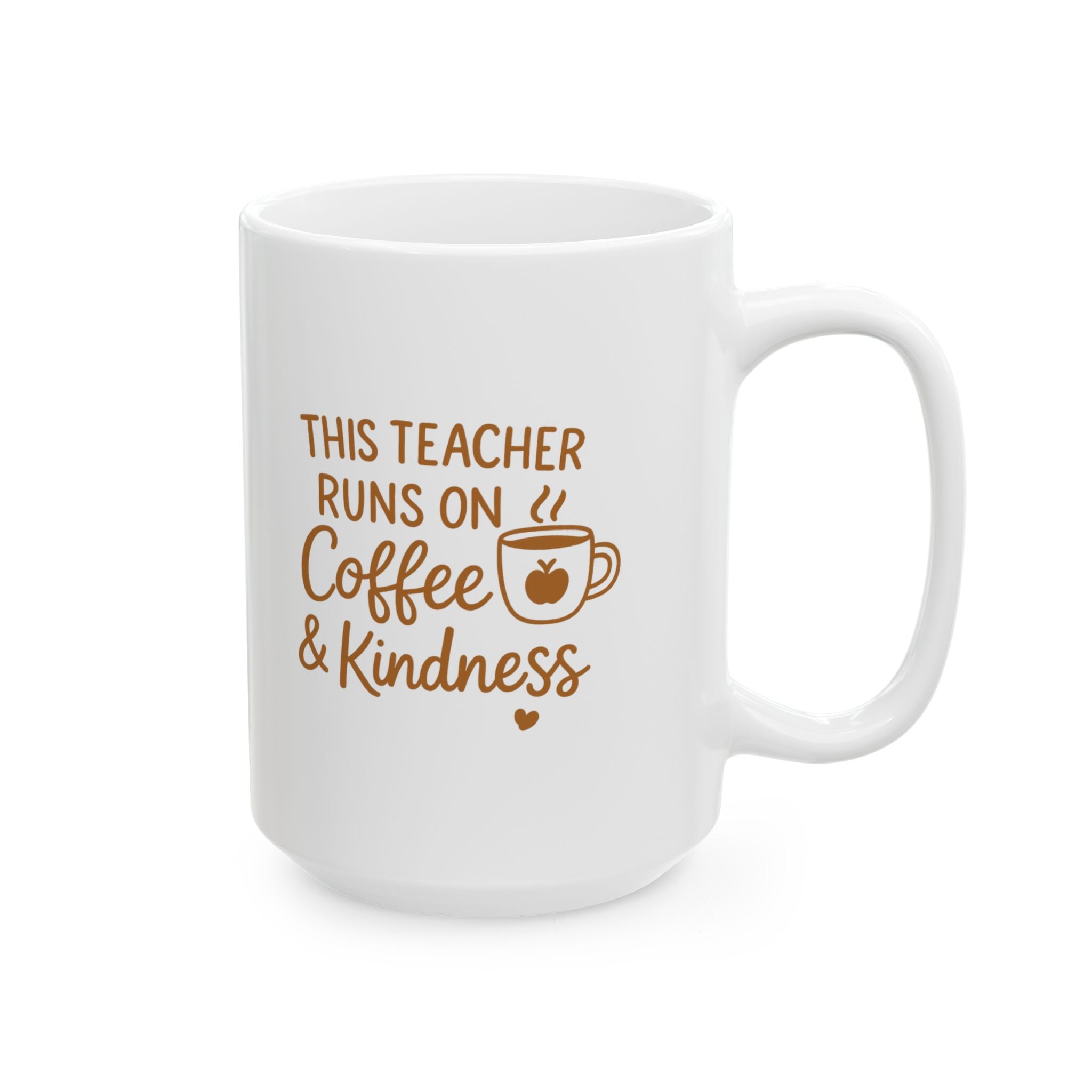 Teacher Runs On Coffee And Kindness Coffee Mug | Teacher Gift | Ceramic Mug