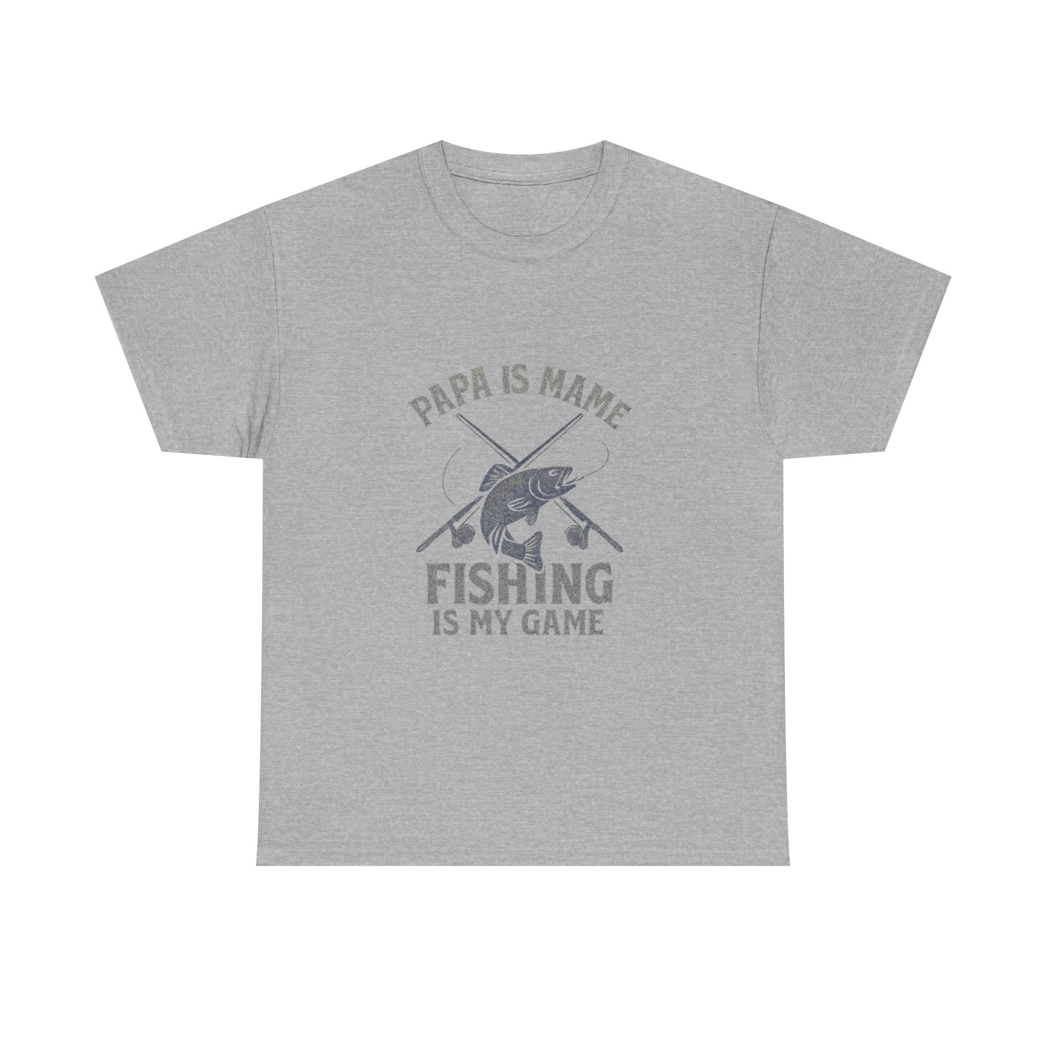 Papa Is My Name Fishing Is My Game T-Shirt | Fishing Lover Gift | Graphic Tee