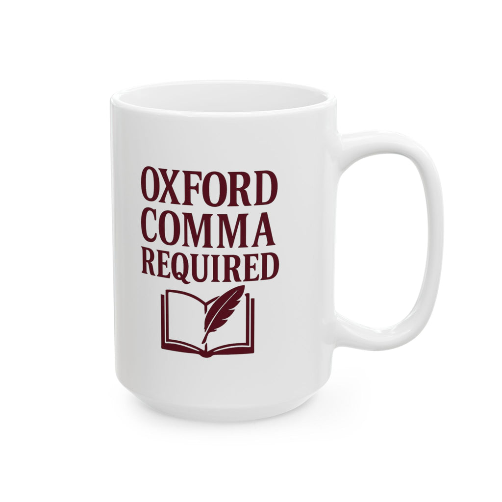 English Teacher Oxford Comma Required Coffee Mug | Teacher Gift | Ceramic Mug