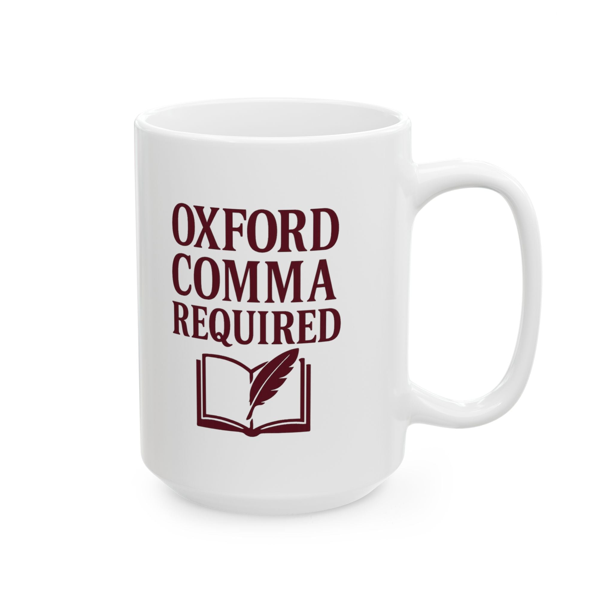 English Teacher Oxford Comma Required Coffee Mug | Teacher Gift | Ceramic Mug