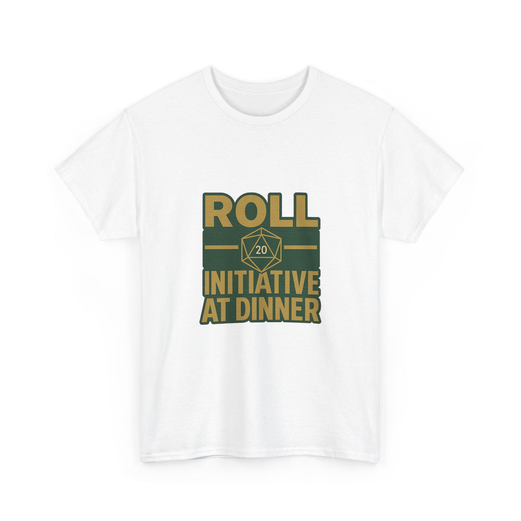 Board Game Nerd Roll Initiative At Dinner T-Shirt | Unique Gift | Graphic Tee