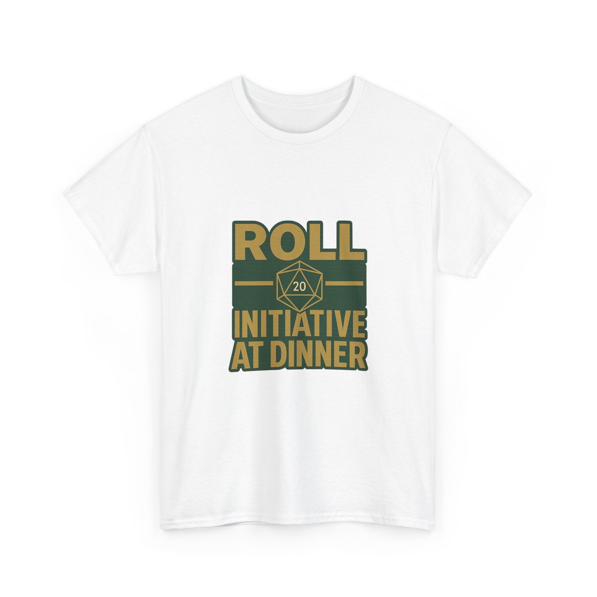 Board Game Nerd Roll Initiative At Dinner T-Shirt | Unique Gift | Graphic Tee