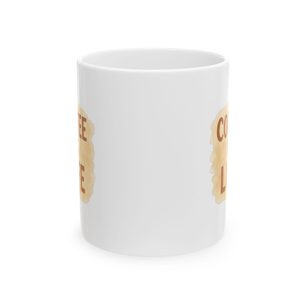 Coffee Is Life No Substitutes Accepted Coffee Mug | Coffee Lover Gift | Ceramic Mug