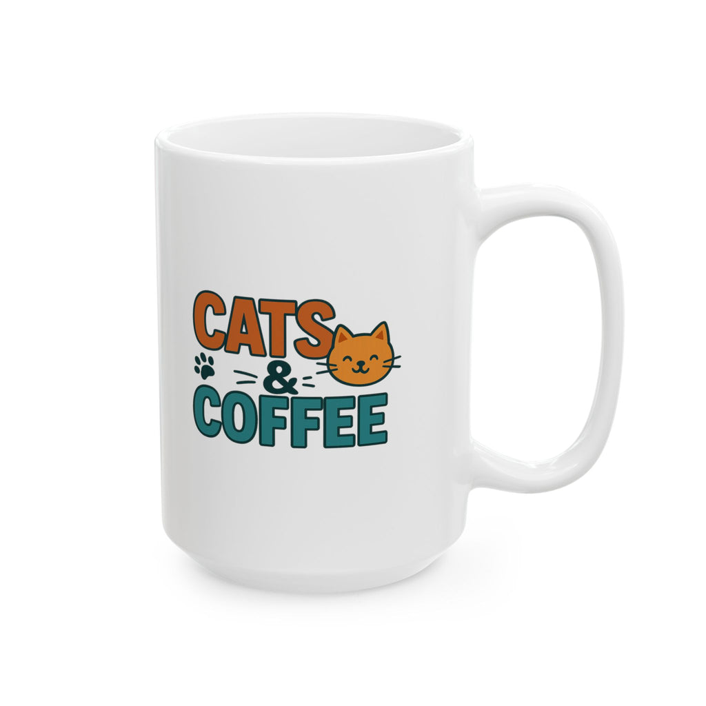 Coffee First Cats Forever Coffee Mug | Cat And Coffee Lover | Ceramic Mug