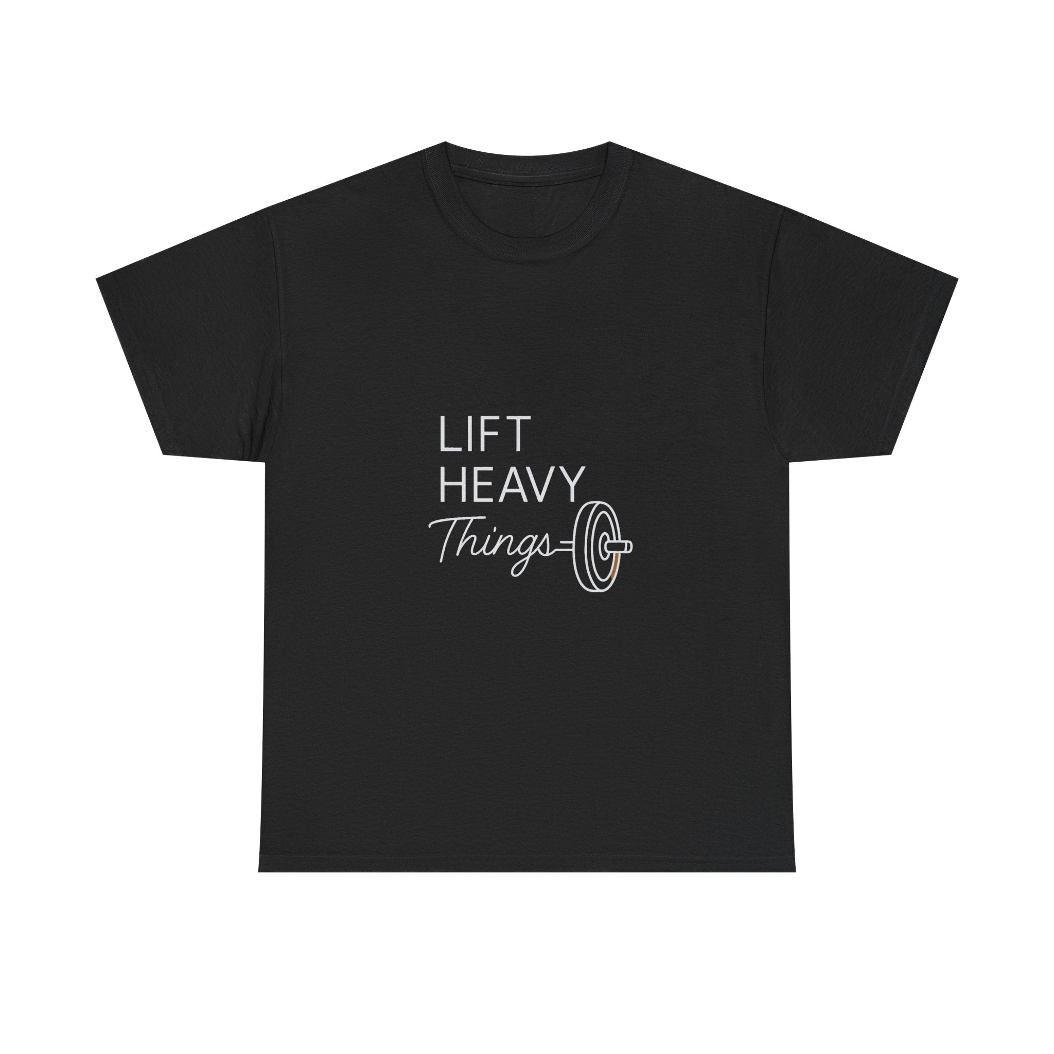 Lift Heavy Things It Helps T-Shirt | Weightlifting Gift | Graphic Tee