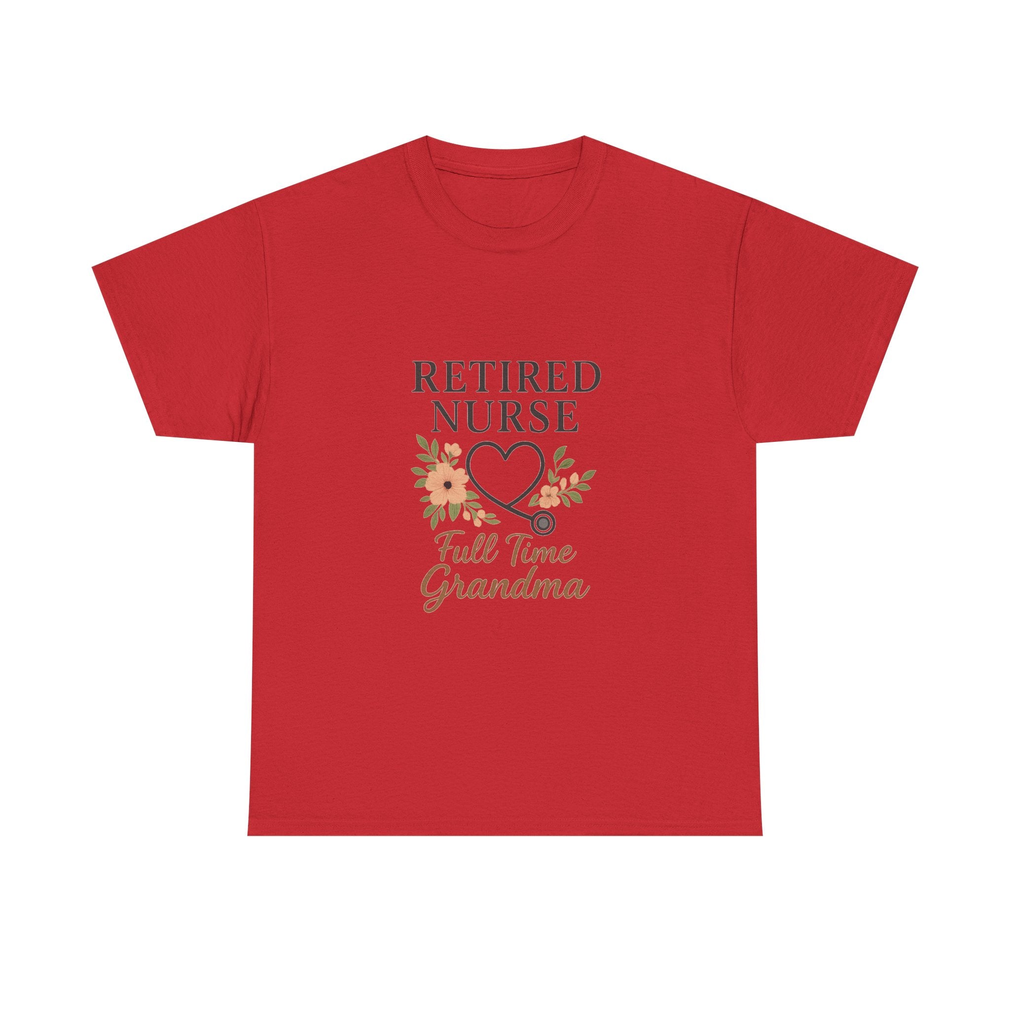Retired Nurse Full Time Grandma T-Shirt | Gift for Grandma | Graphic Tee