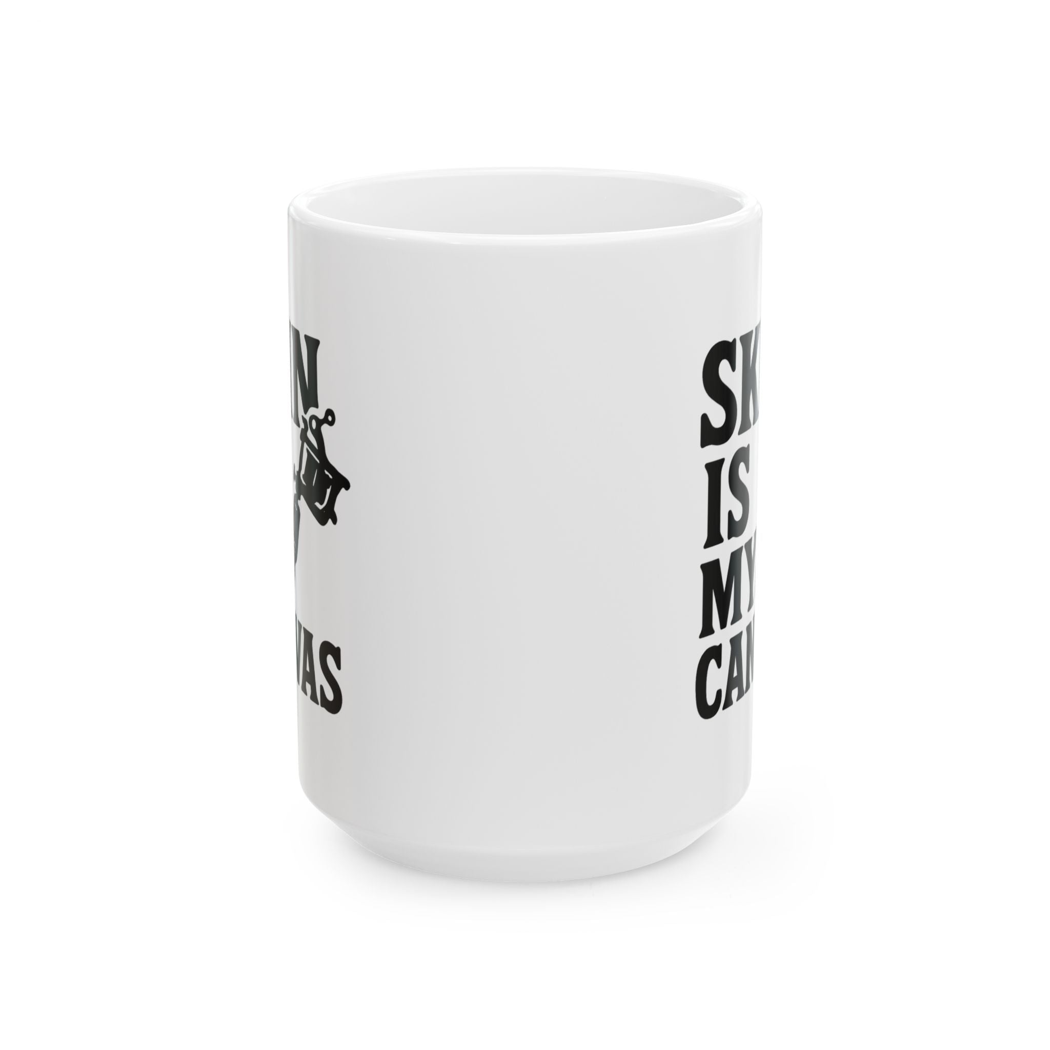 Tattoo Artist Skin Is My Canvas Coffee Mug | Unique Gift | Ceramic Mug