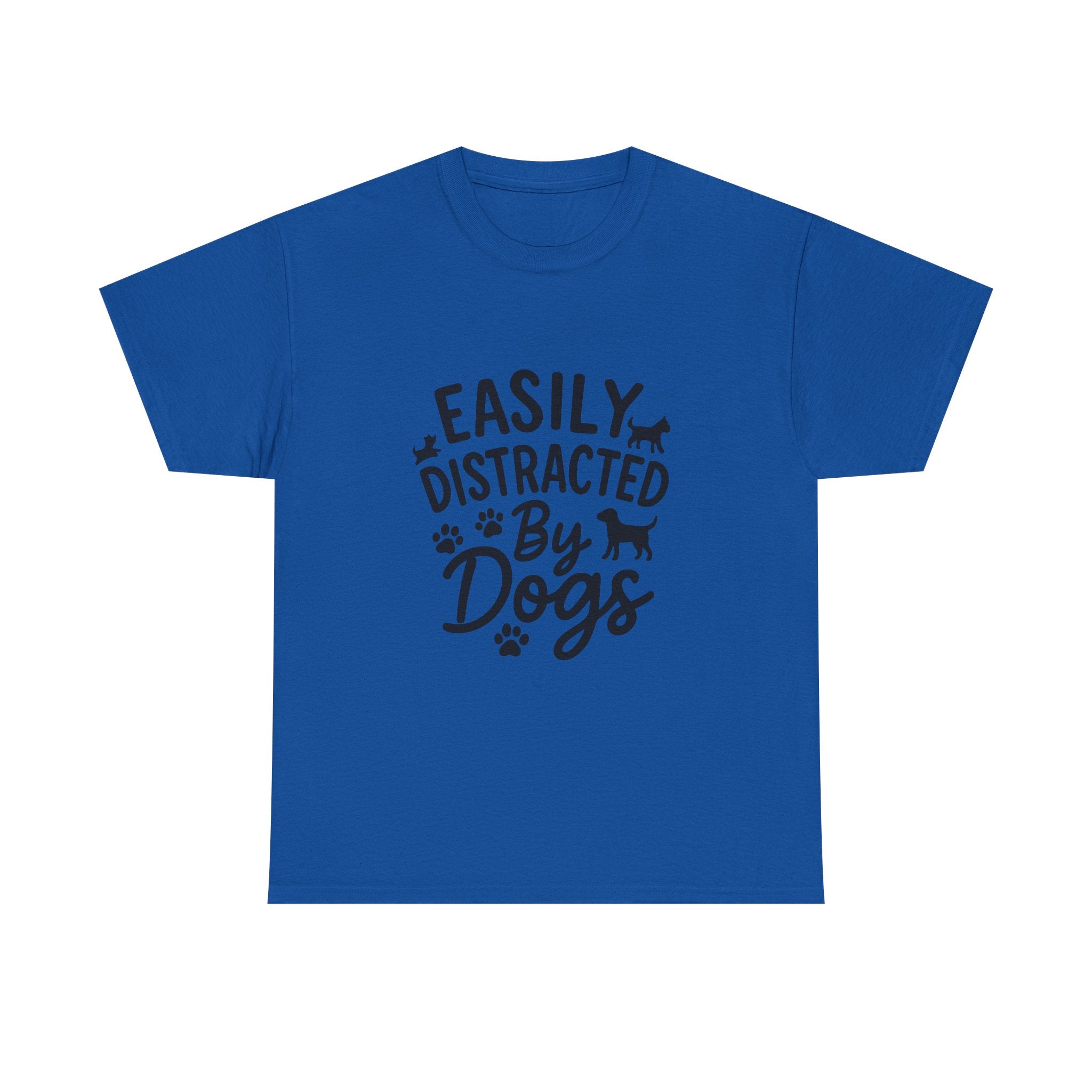Easily Distracted By Dogs Pet Lover T-Shirt | Dog Lover Gift | Graphic Tee