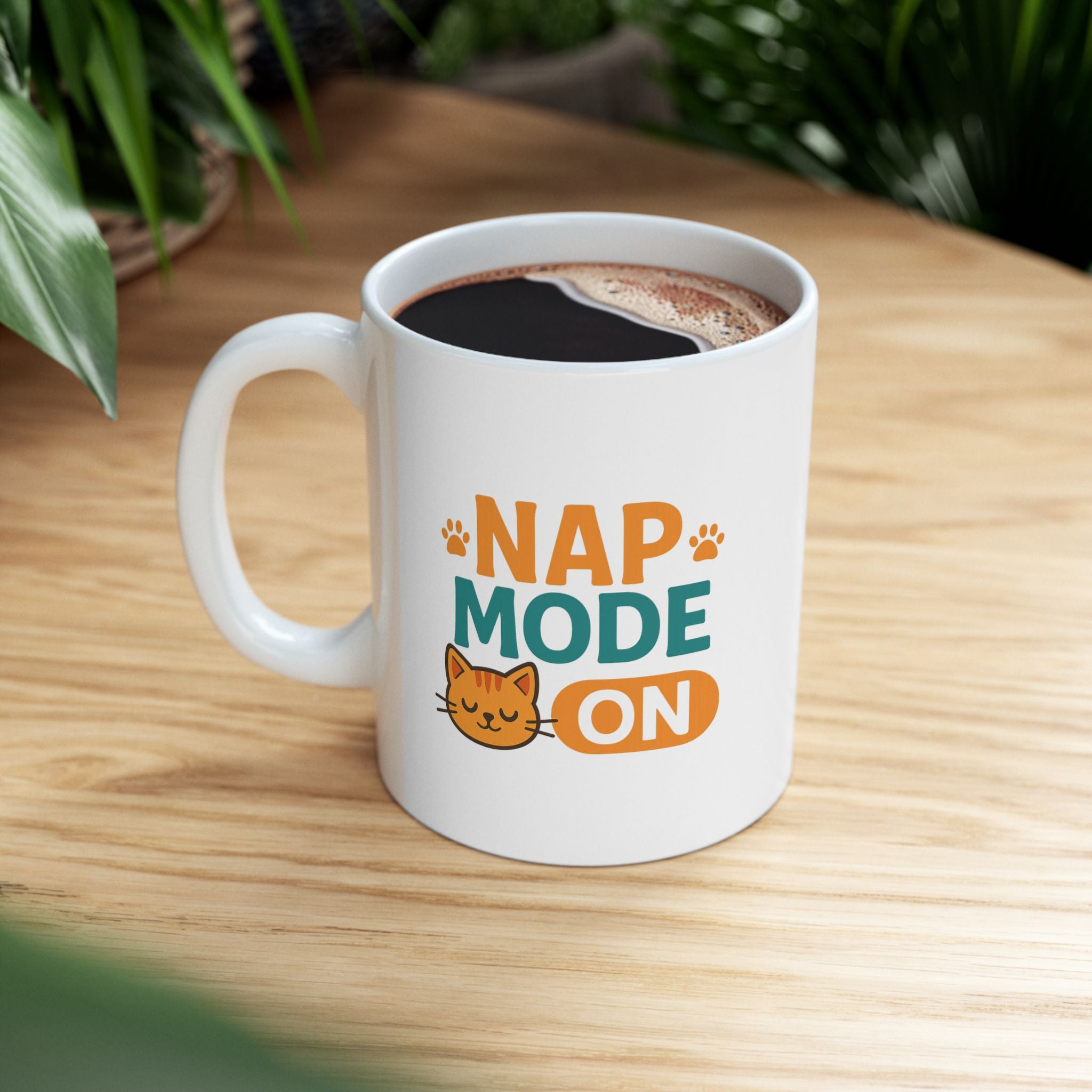 Sleep Like A Cat No Regrets Coffee Mug | Funny Cat Humor | Ceramic Mug