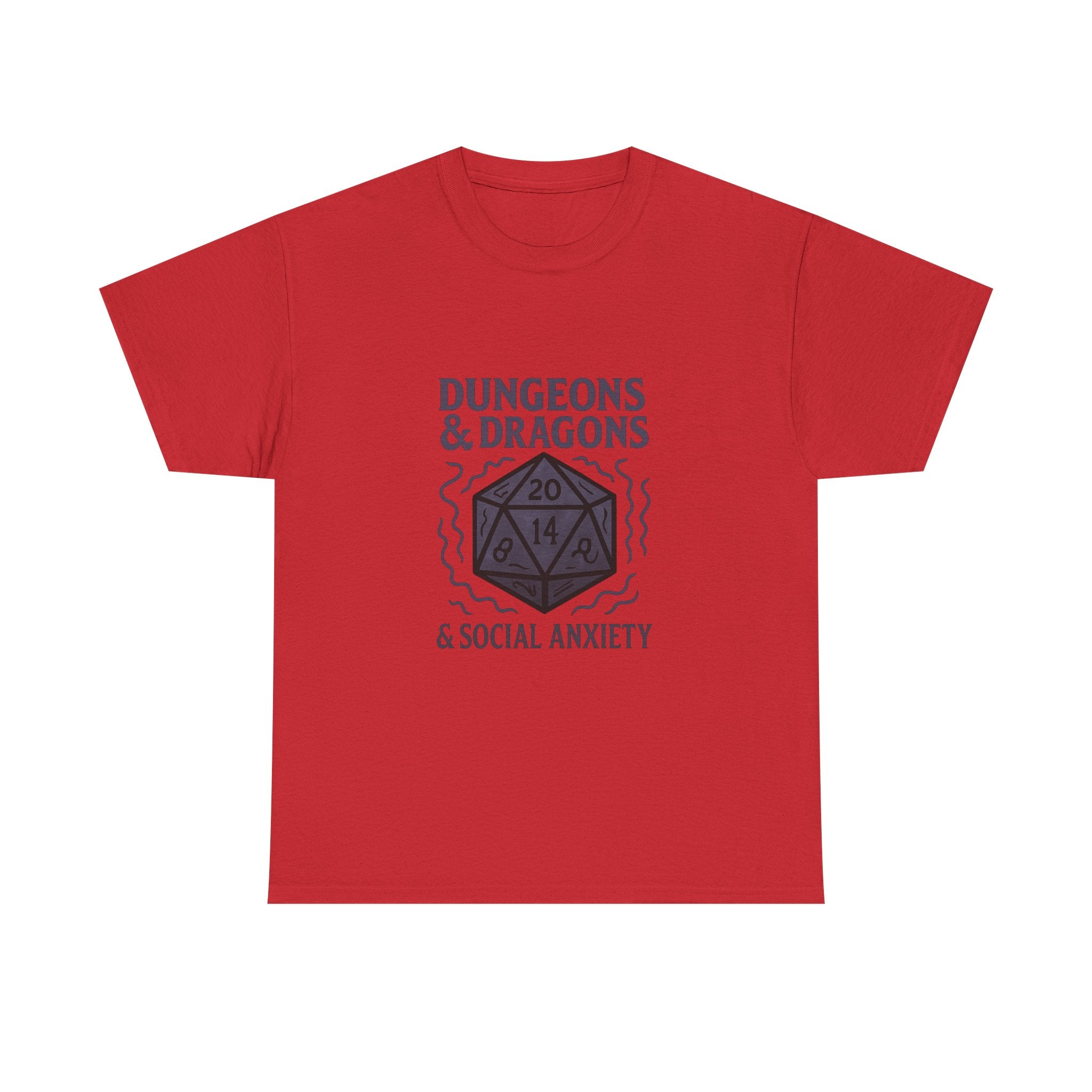 Dungeons And Dragons And Social Anxiety T-Shirt | Unique Gift | Graphic Tee