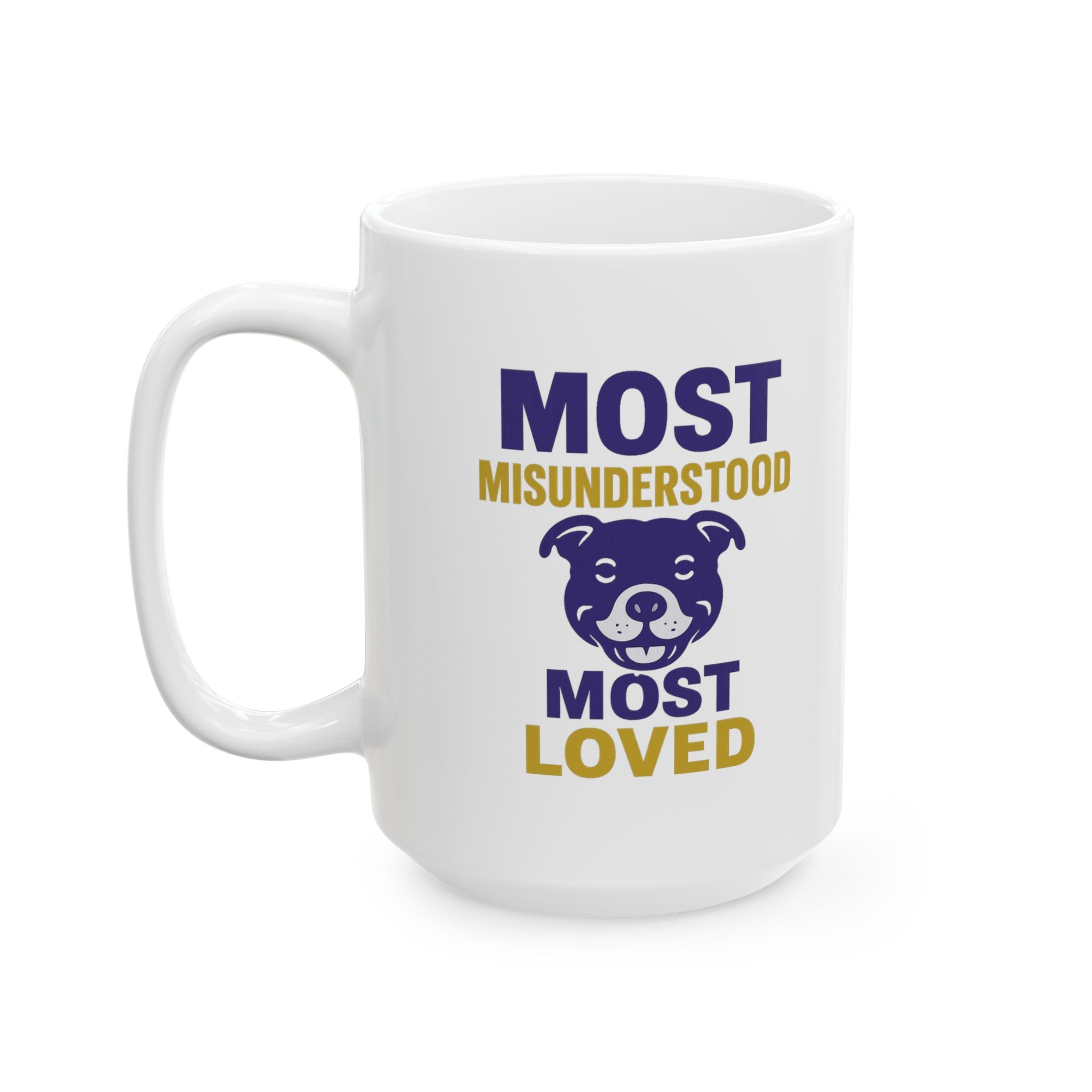 Pit Bull Mom Most Misunderstood Most Loved Coffee Mug | Gift for Mom | Ceramic Mug