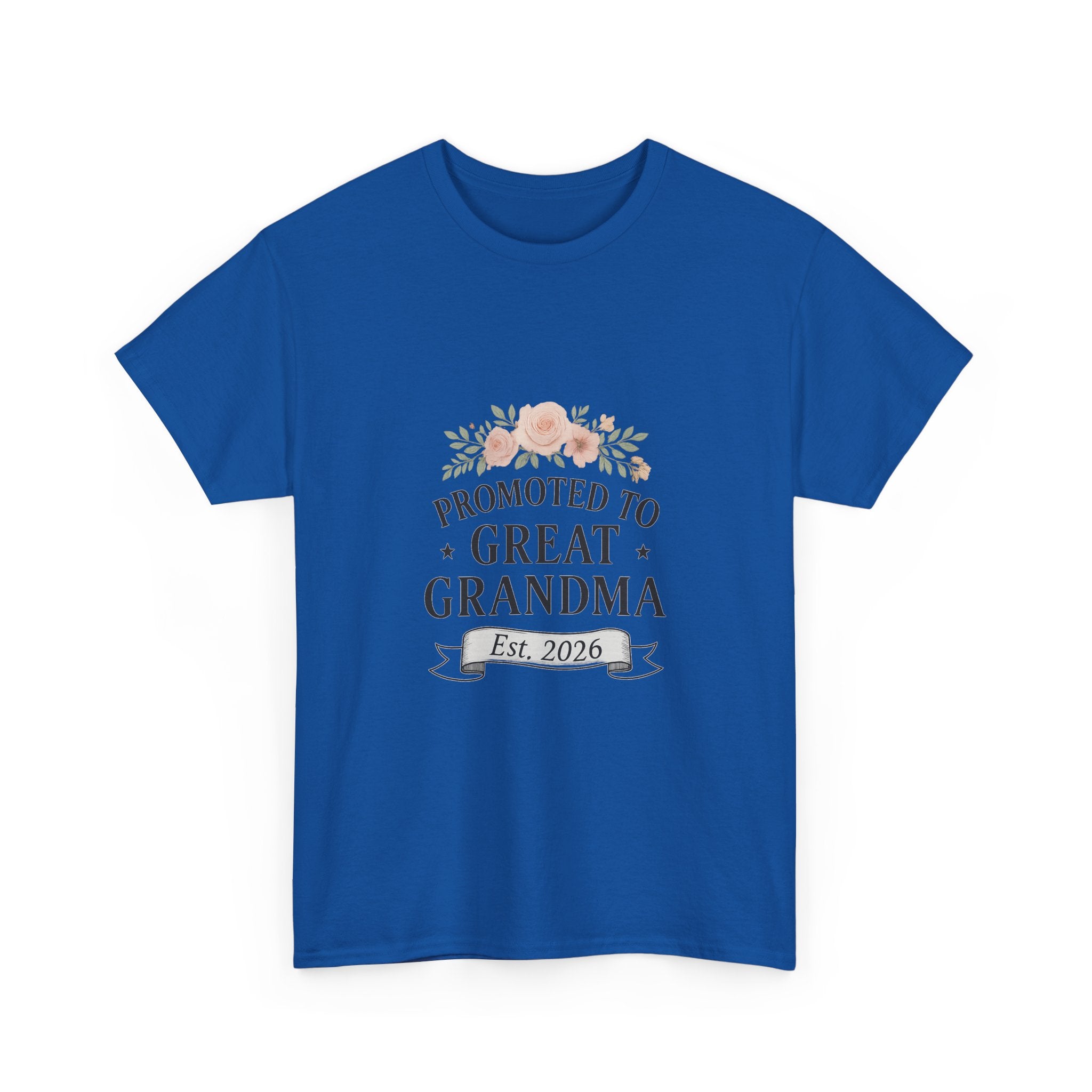 Promoted To Great Grandma Est 2026 T-Shirt | Gift for Grandma | Graphic Tee