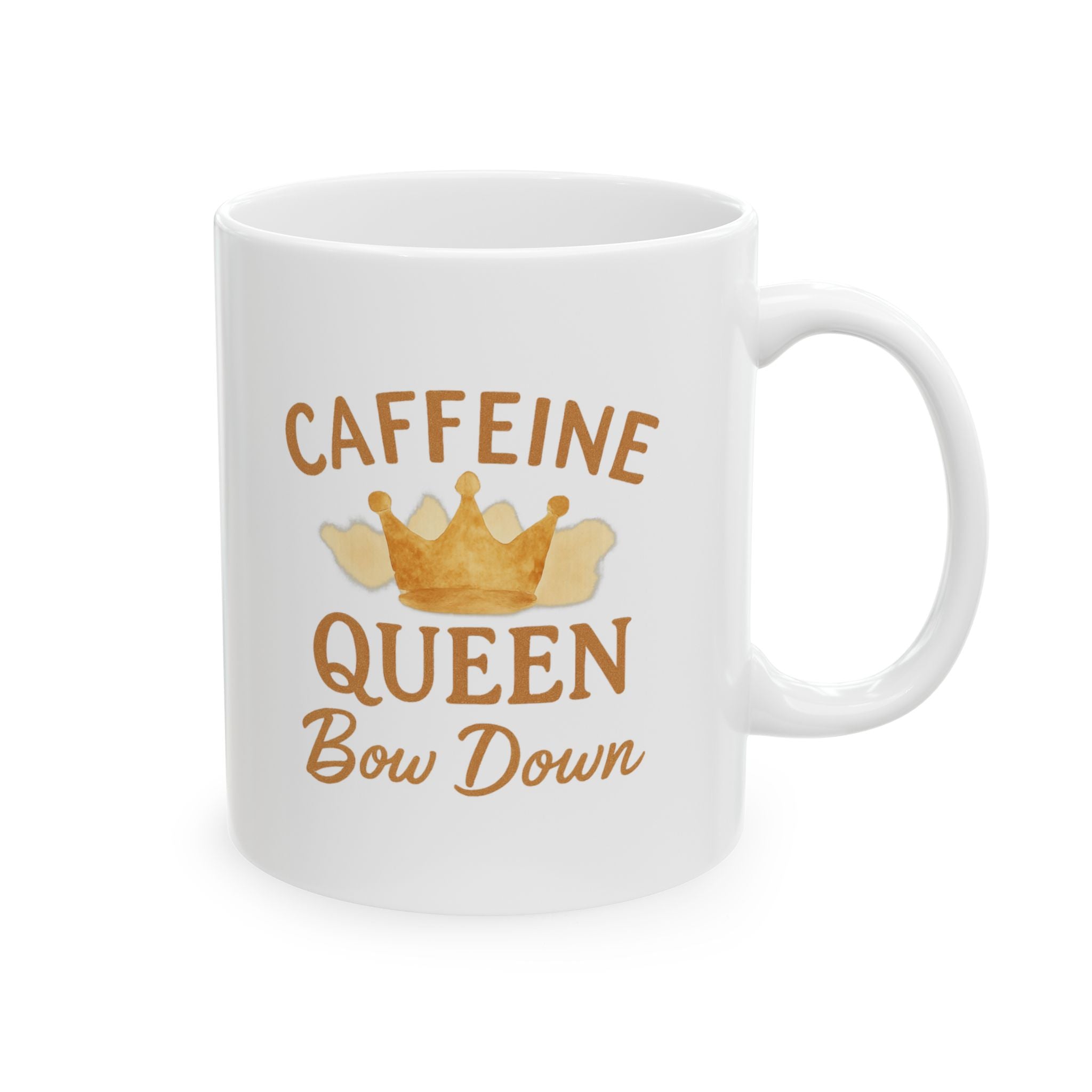 Born To Be Caffeine Queen Coffee Mug | Coffee Lover Gift | Ceramic Mug