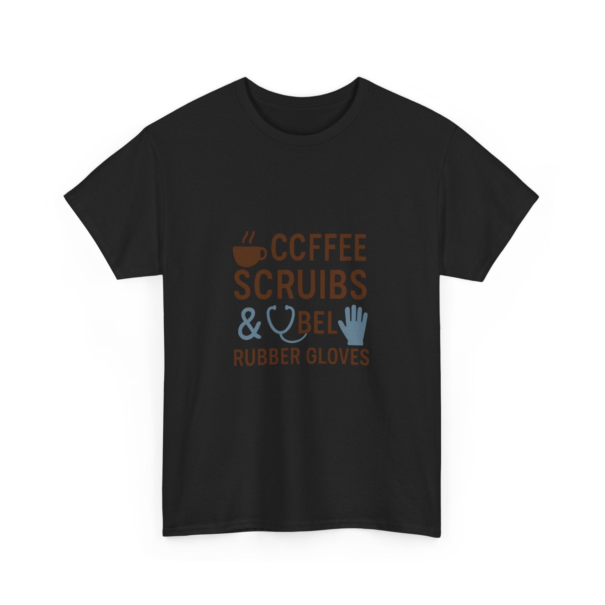 Coffee Scrubs And Rubber Gloves Nurse T-Shirt | Nurse Gift | Graphic Tee