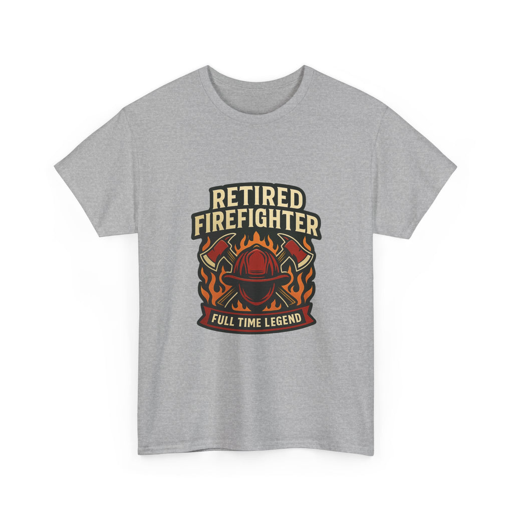 Retired Firefighter Full Time Legend T-Shirt | Unique Gift | Graphic Tee