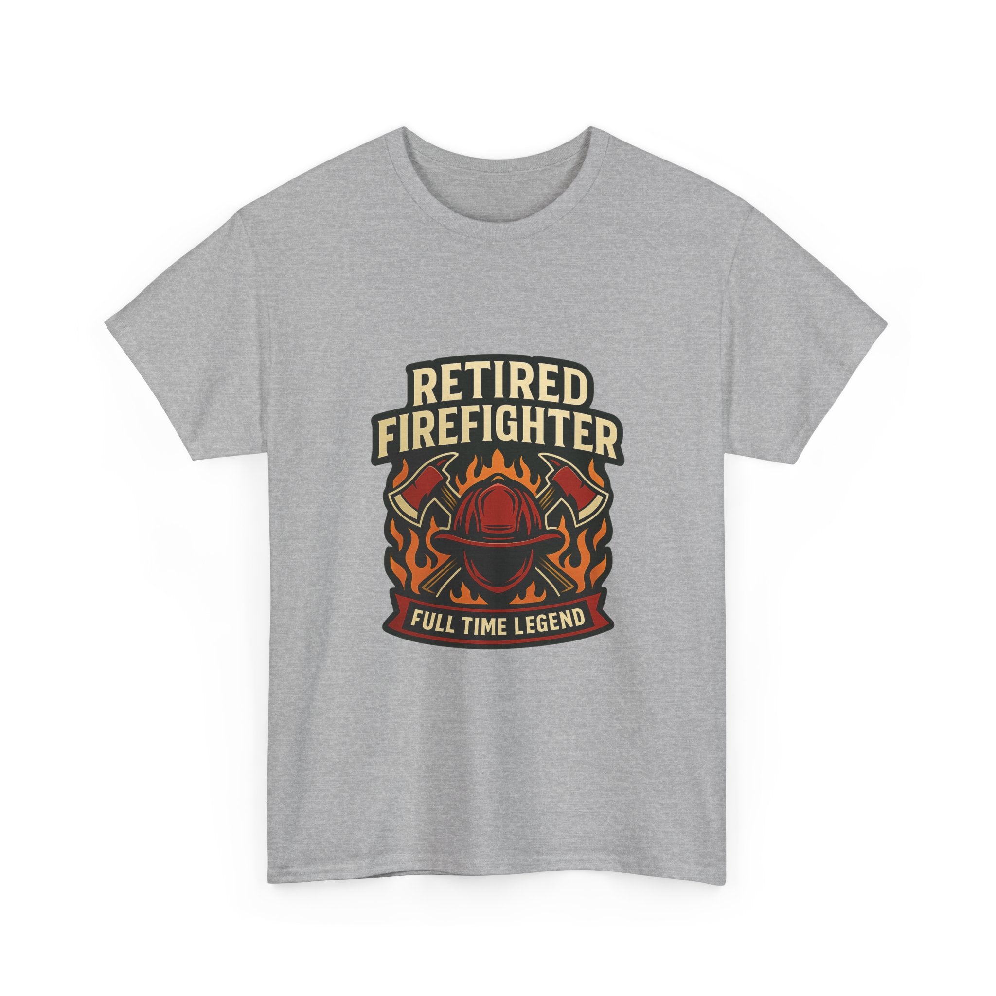 Retired Firefighter Full Time Legend T-Shirt | Unique Gift | Graphic Tee