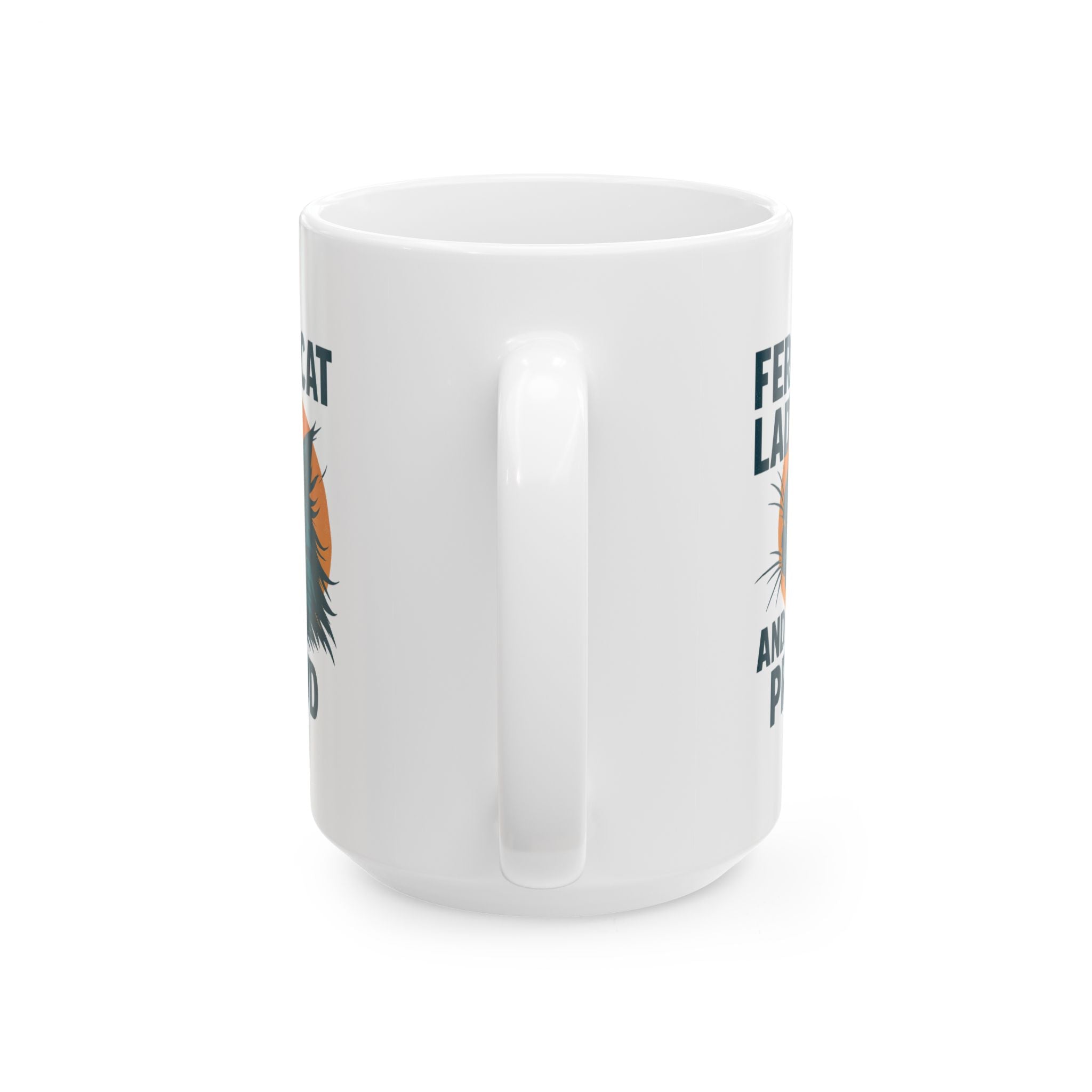 Feral Cat Lady And Proud Coffee Mug | Cat Lover Gift | Ceramic Mug