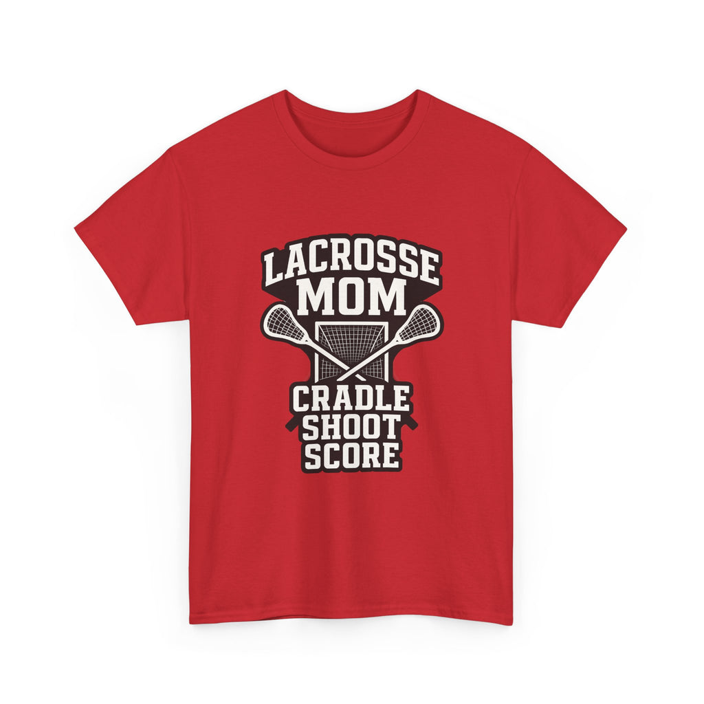 Lacrosse Mom Cradle Shoot Score T-Shirt | Gift for Mom | Graphic Tee
