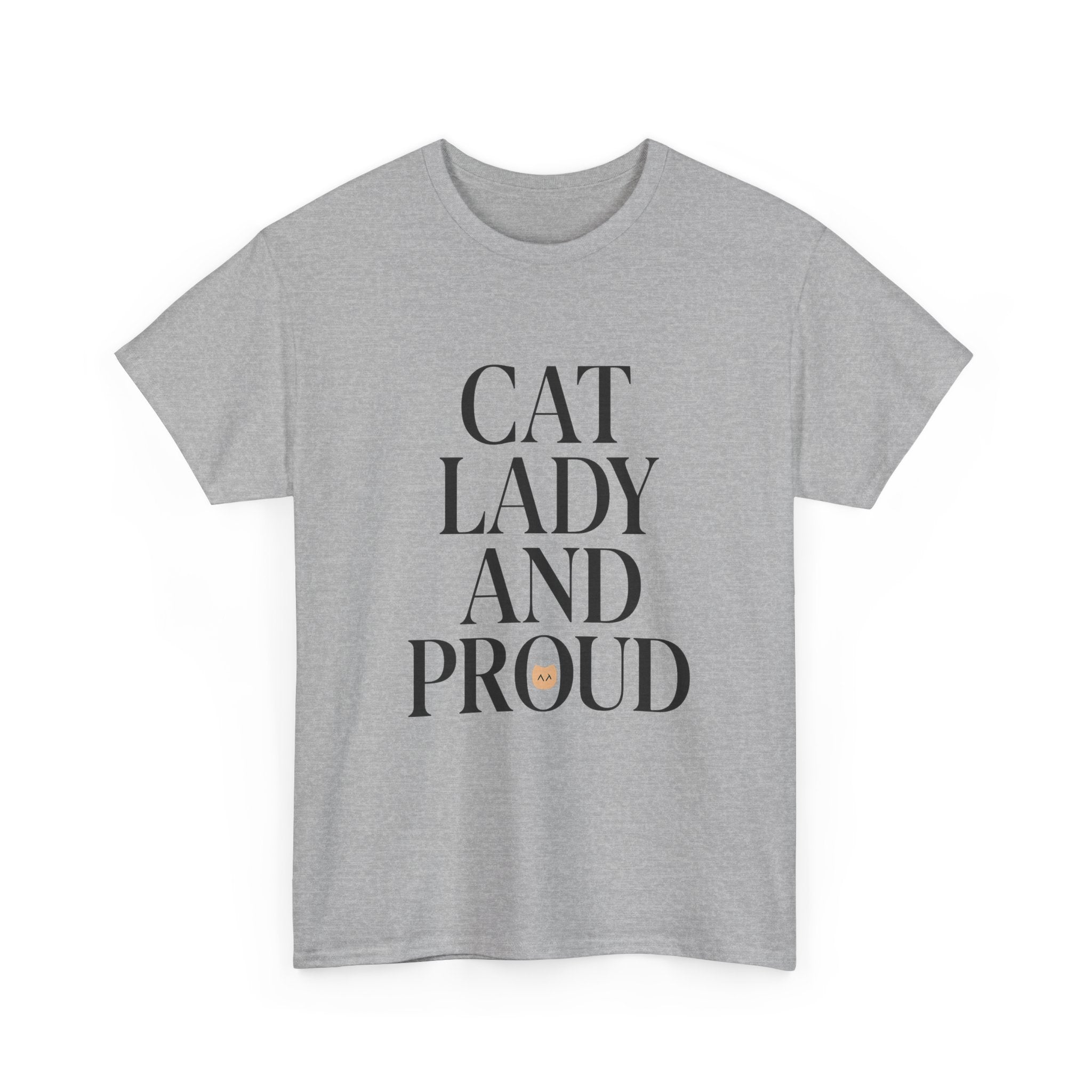 Cat Lady and Proud T-Shirt | Cat Lover Gift | Graphic Tee