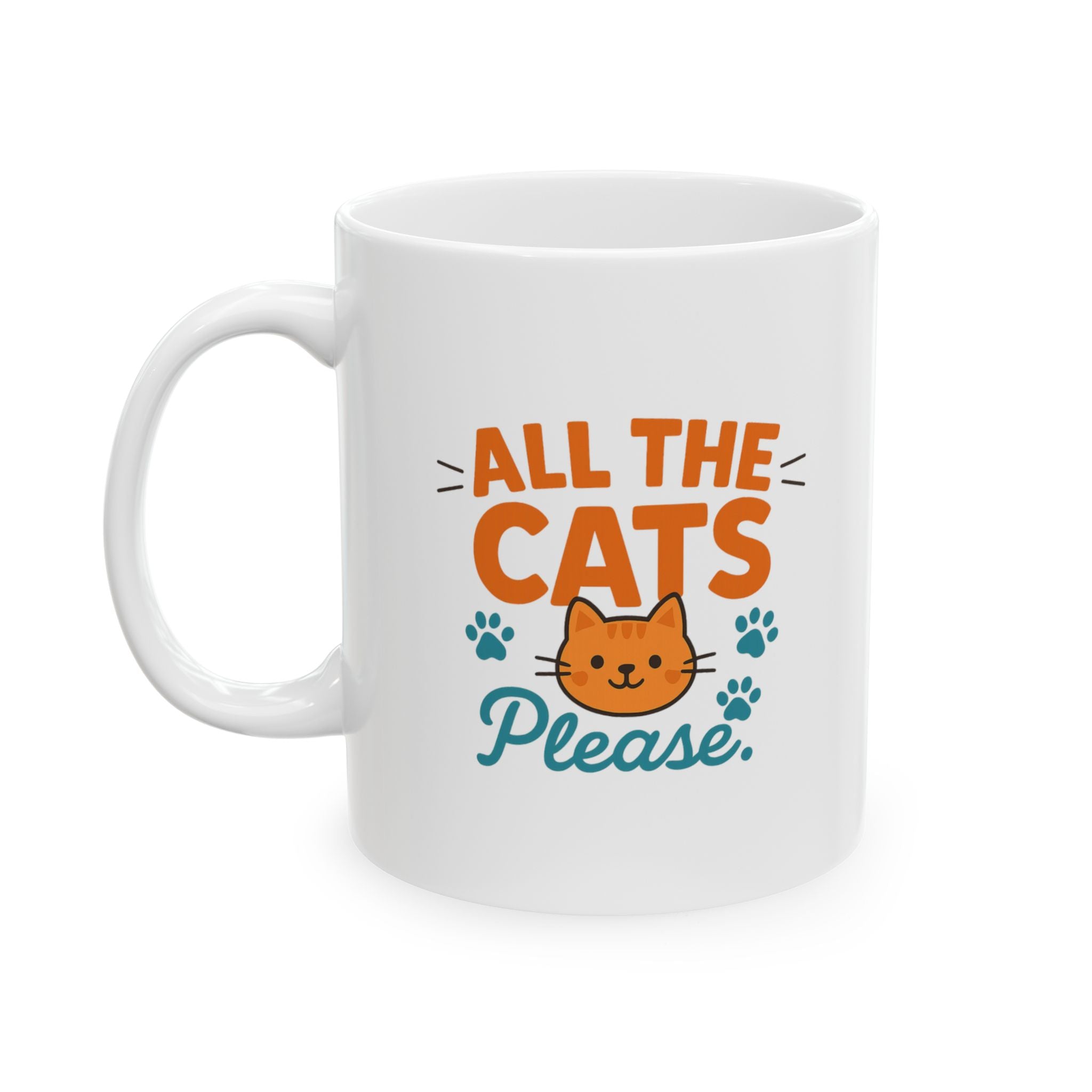 My Cats Have A Staff Me Coffee Mug | Multiple Cats Humor | Ceramic Mug
