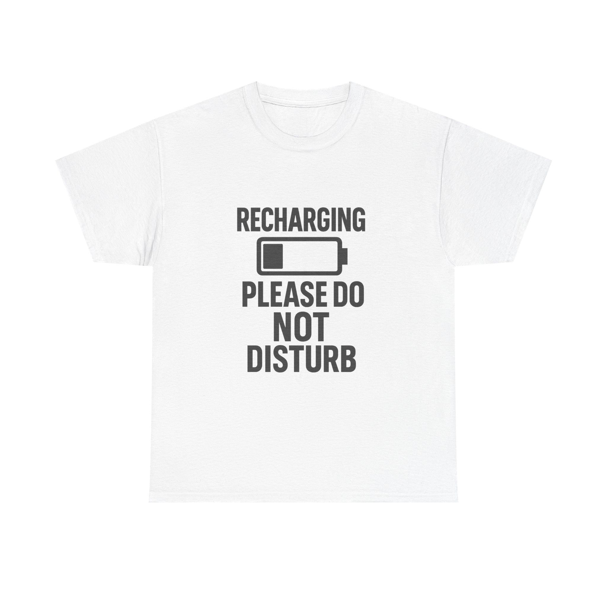 Introvert Recharging Please Do Not Disturb T-Shirt | Unique Gift | Graphic Tee
