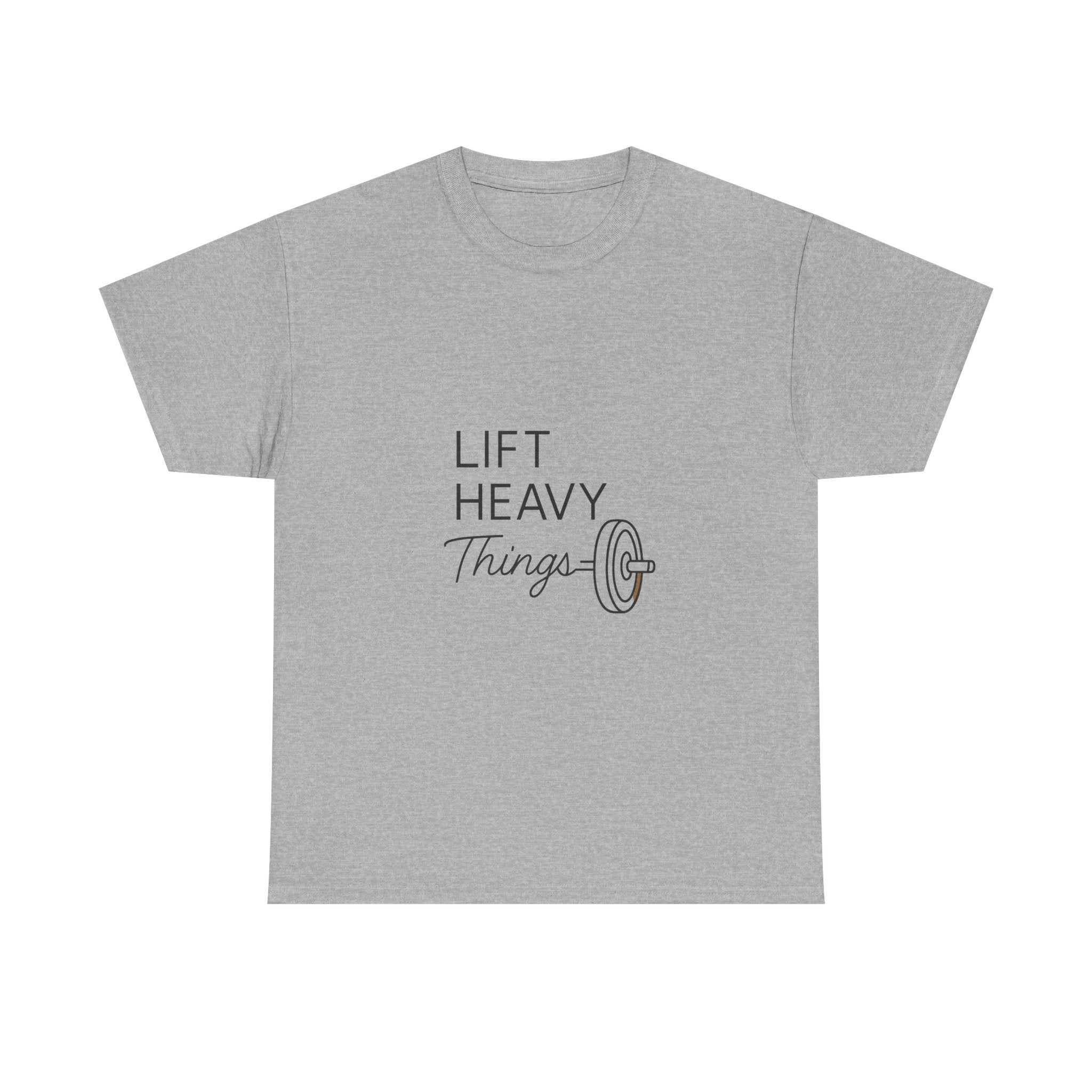 Lift Heavy Things It Helps T-Shirt | Weightlifting Gift | Graphic Tee