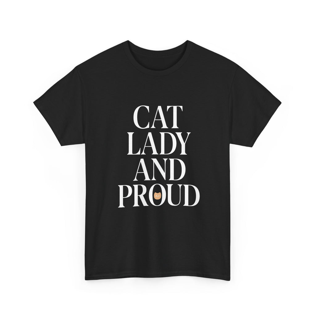 Cat Lady and Proud T-Shirt | Cat Lover Gift | Graphic Tee