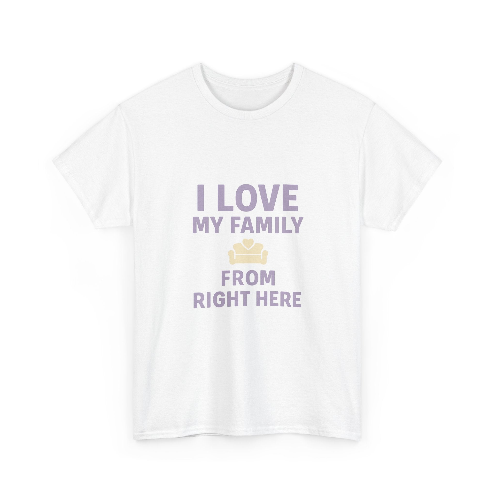 Introverted Mom I Love My Family From Right Here T-Shirt | Gift for Mom | Graphic Tee