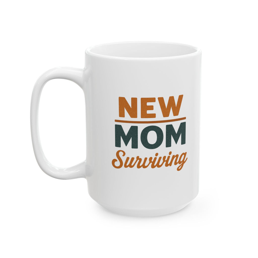 Newborn Mom Boss Level Unlocked Coffee Mug | Funny New Mom Gift | Ceramic Mug