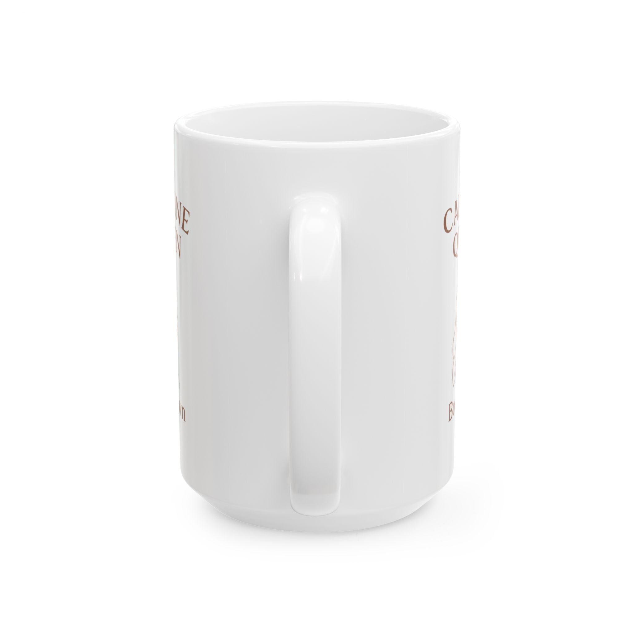 Bow Down To The Caffeine Queen Coffee Mug | Coffee Queen Humor | Ceramic Mug