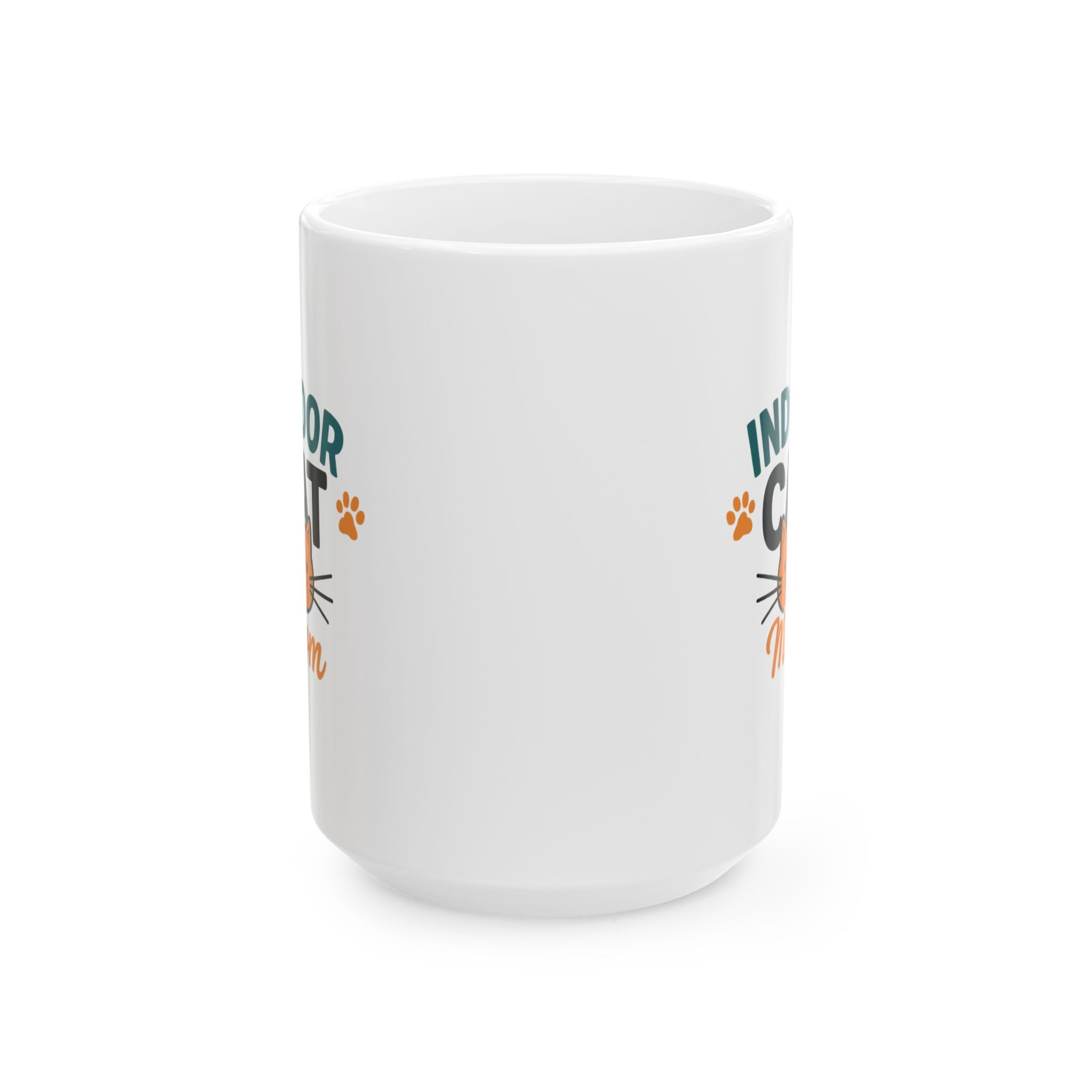Indoor Cat Zero Drama Maximum Cuddles Coffee Mug | Cat Lover Gift | Ceramic Mug