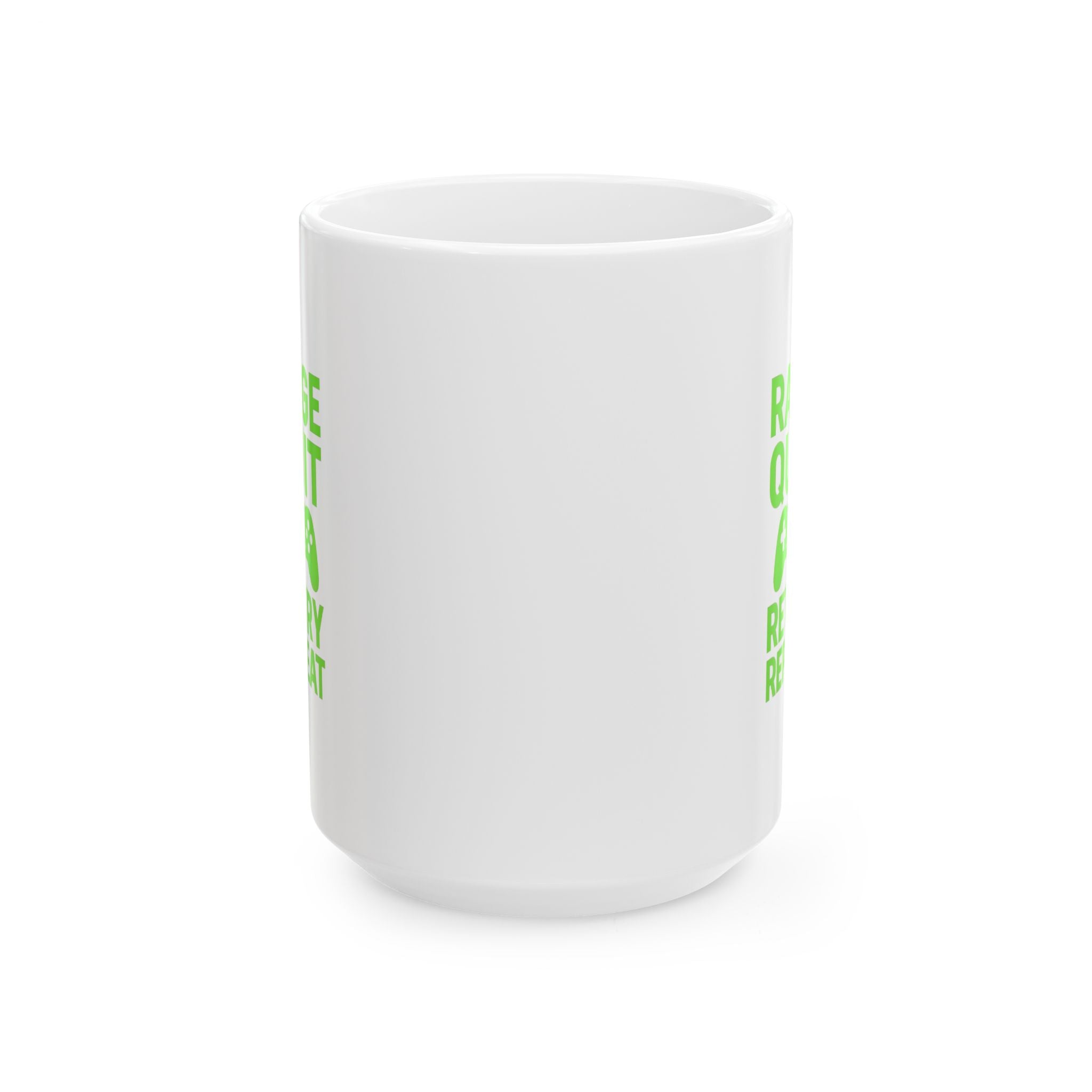 Gamer Rage Quit Retry Repeat Coffee Mug | Unique Gift | Ceramic Mug