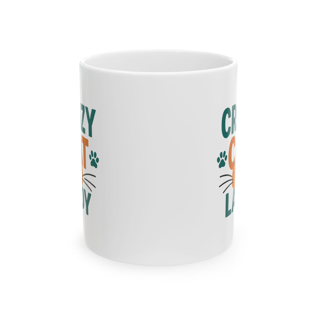 Future Crazy Cat Lady In Training Coffee Mug | Cat Lover Humor | Ceramic Mug