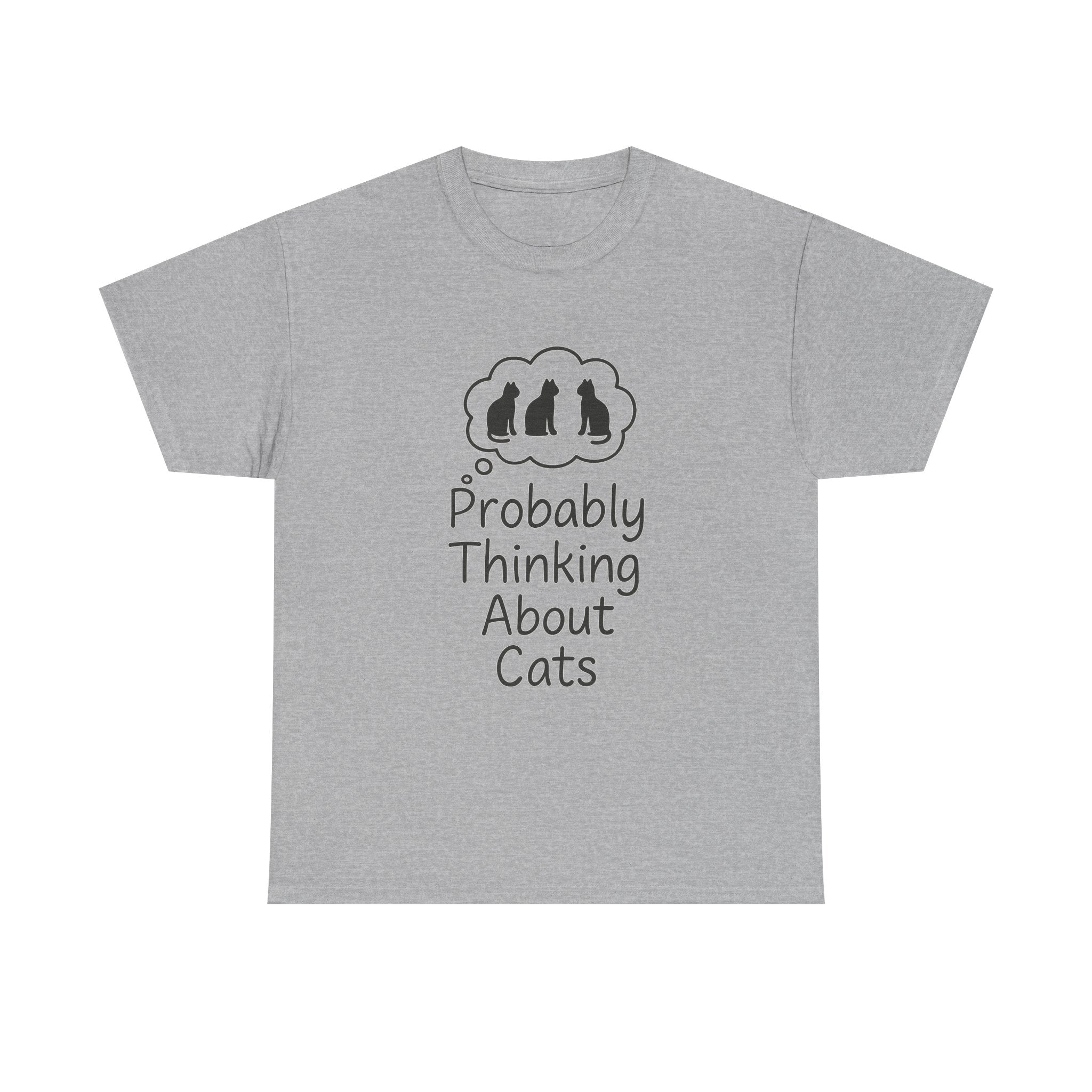 Probably Thinking About Cats Introvert T-Shirt | Cat Lover Gift | Graphic Tee