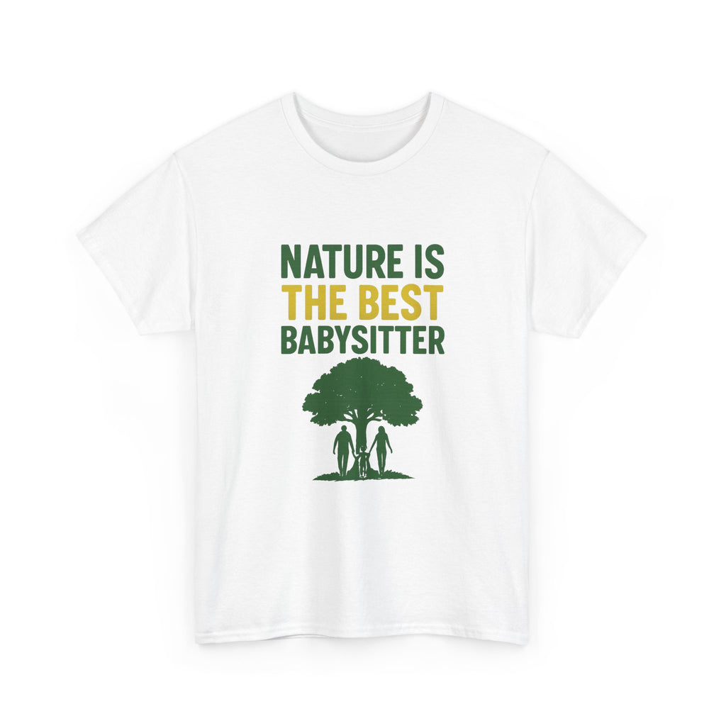 Hiking Mom Nature Is The Best Babysitter T-Shirt | Gift for Mom | Graphic Tee