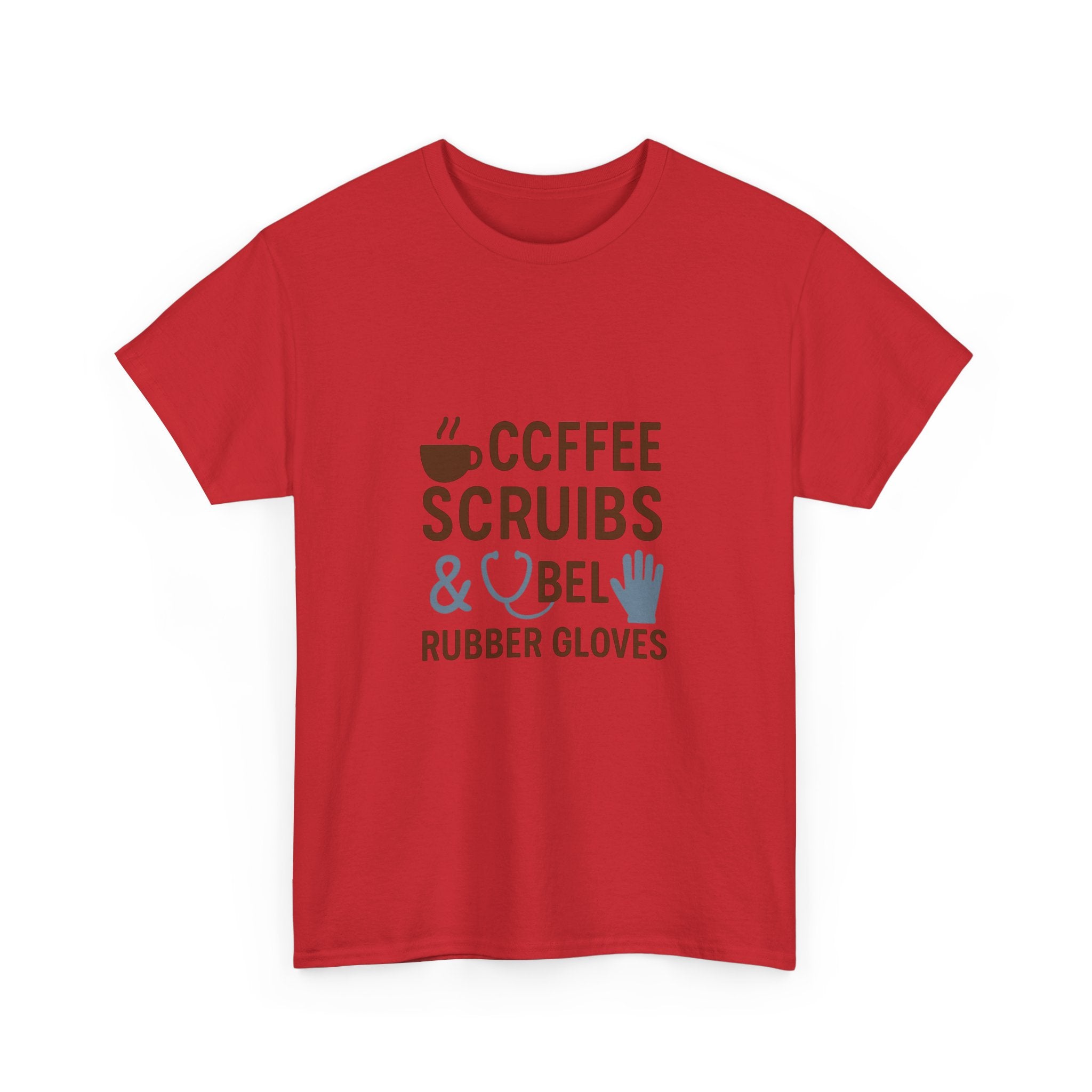 Coffee Scrubs And Rubber Gloves Nurse T-Shirt | Nurse Gift | Graphic Tee