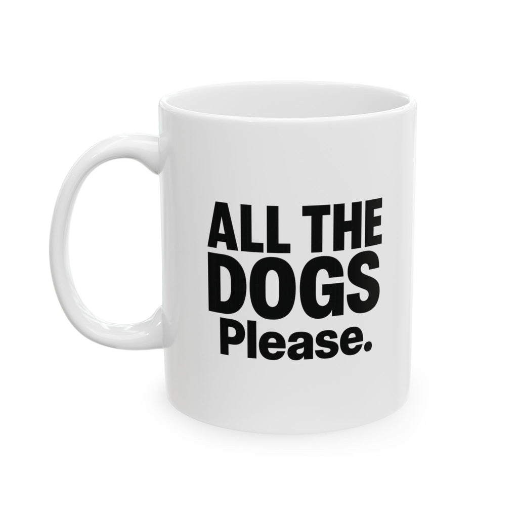 Fur Covered And Dog Outnumbered Coffee Mug | Multi Dog Mom Humor | Ceramic Mug